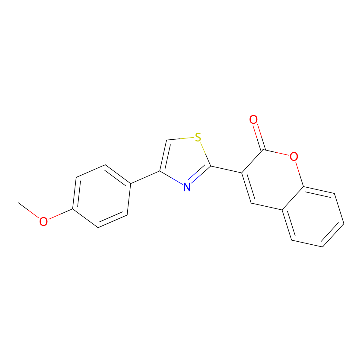 3-[4-(4-Methoxyphenyl)-1,3-thiazol-2-yl]chromen-2-one molecular structure, CAS 328540-27-8