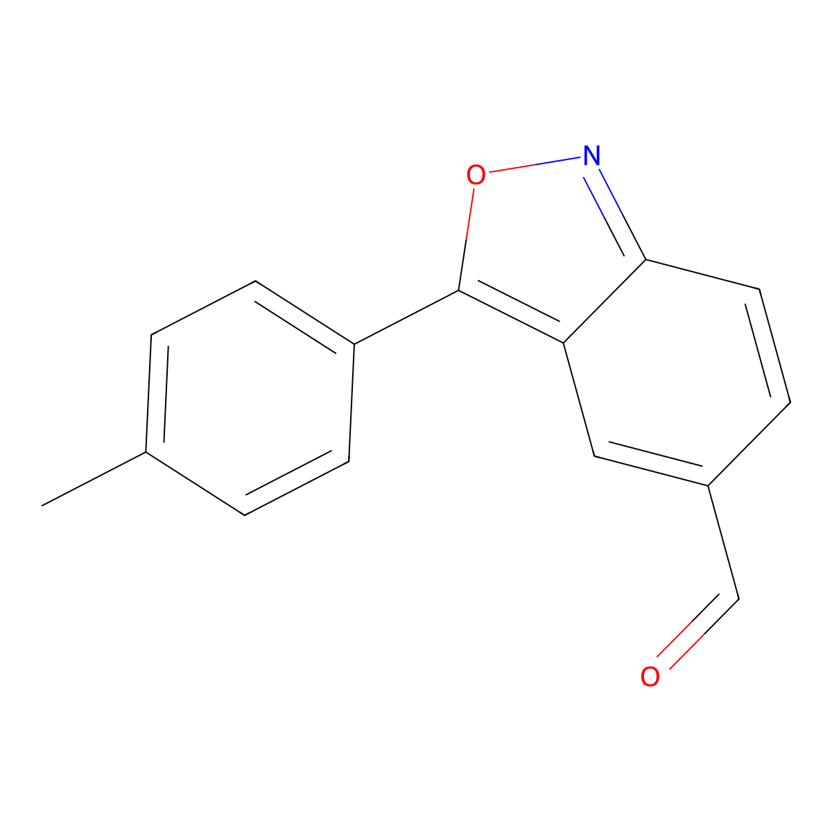 3-(4-Methylphenyl)-2,1-benzisoxazole-5-carbaldehyde molecular structure, CAS 328547-38-2