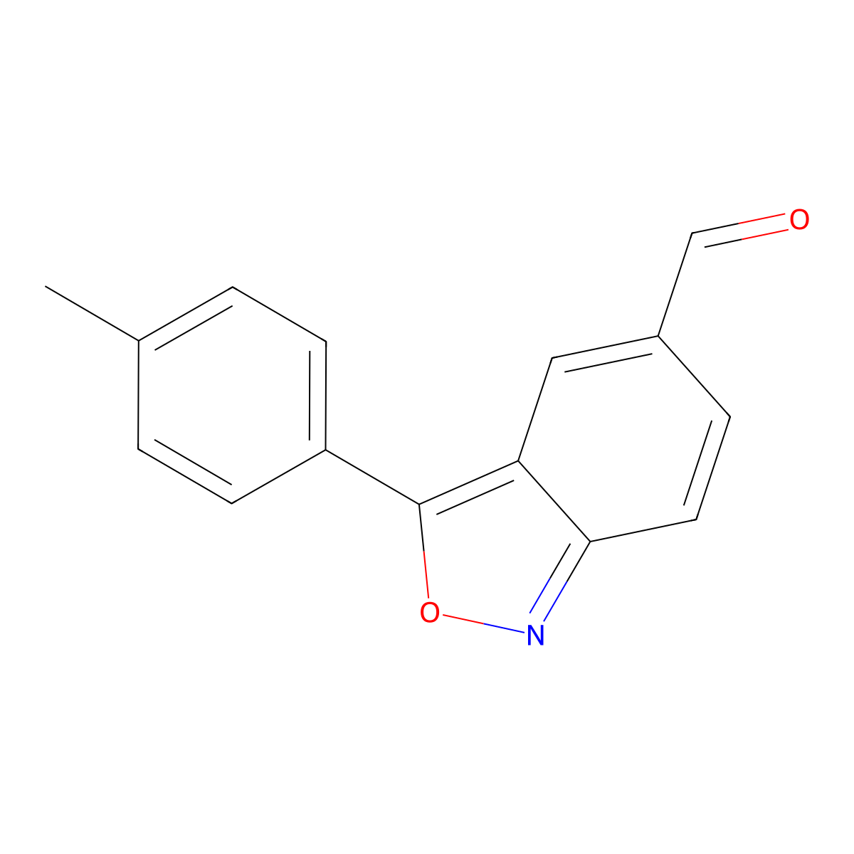 3-(4-Methylphenyl)-2,1-benzisoxazole-5-carbaldehyde molecular structure, CAS 328547-38-2