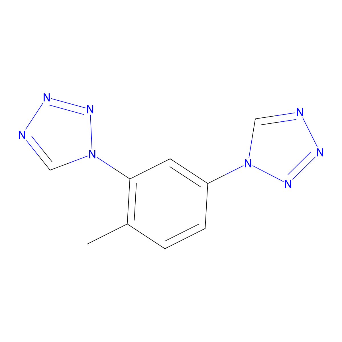 1-[2-Methyl-5-(tetrazol-1-yl)phenyl]tetrazole molecular structure, CAS 328548-66-9