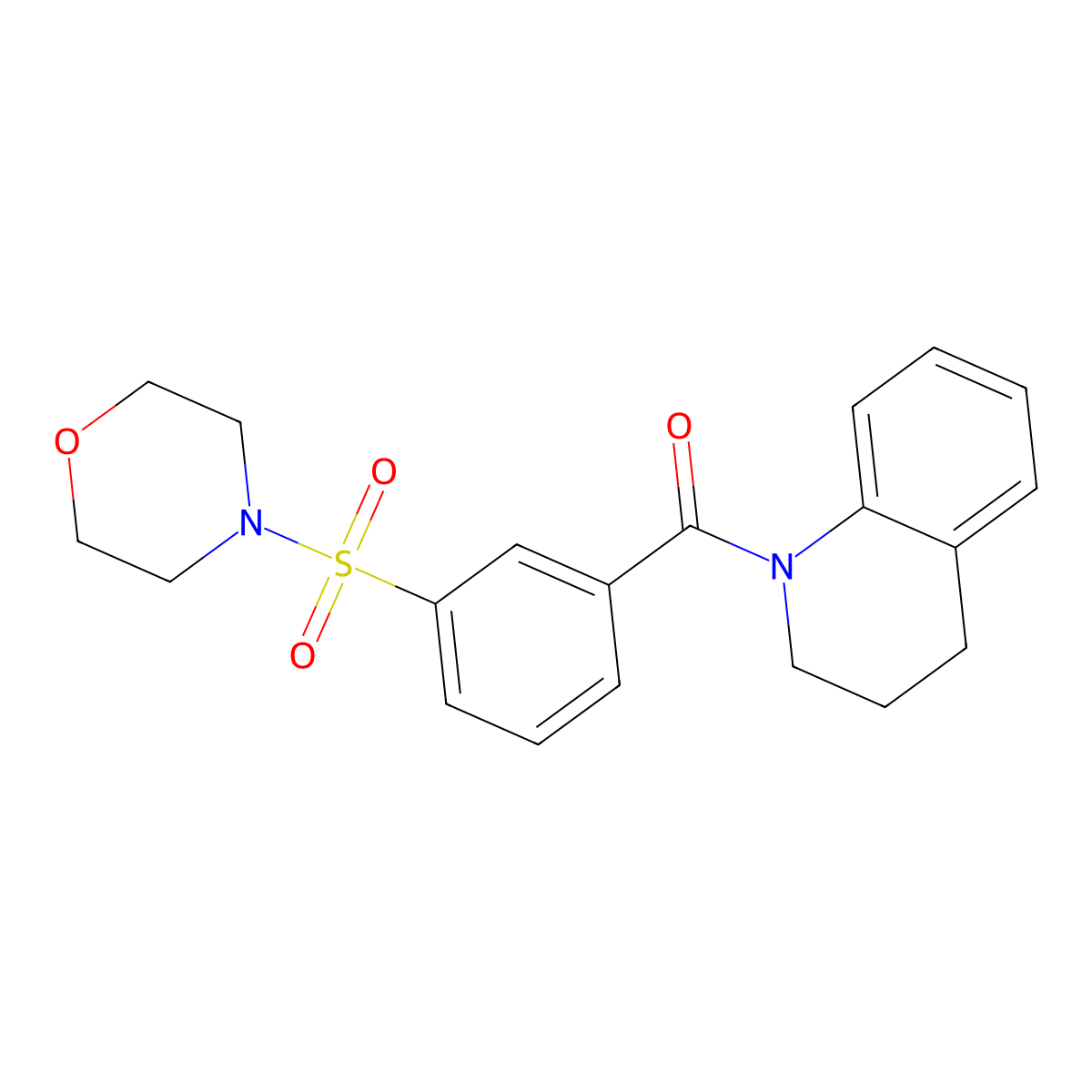 1-[3-(4-Morpholinylsulfonyl)benzoyl]-1,2,3,4-tetrahydroquinoline molecular structure, CAS 328549-43-5