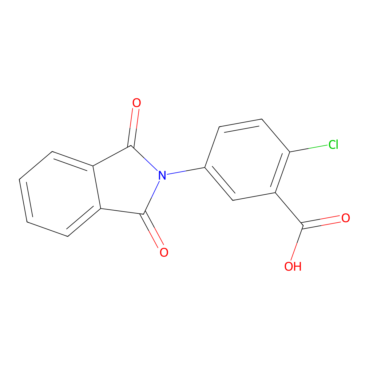 2-chloro-5-(1,3-dioxo-1,3-dihydro-2H-isoindol-2-yl)benzoic acid molecular structure, CAS 328549-46-8