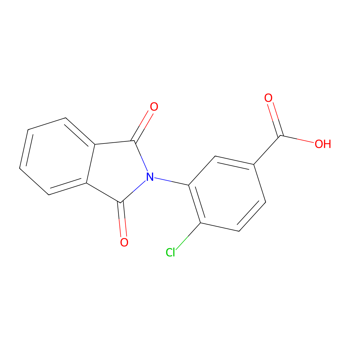 4-chloro-3-(1,3-dioxo-1,3-dihydro-2H-isoindol-2-yl)benzoic acid molecular structure, CAS 328549-47-9