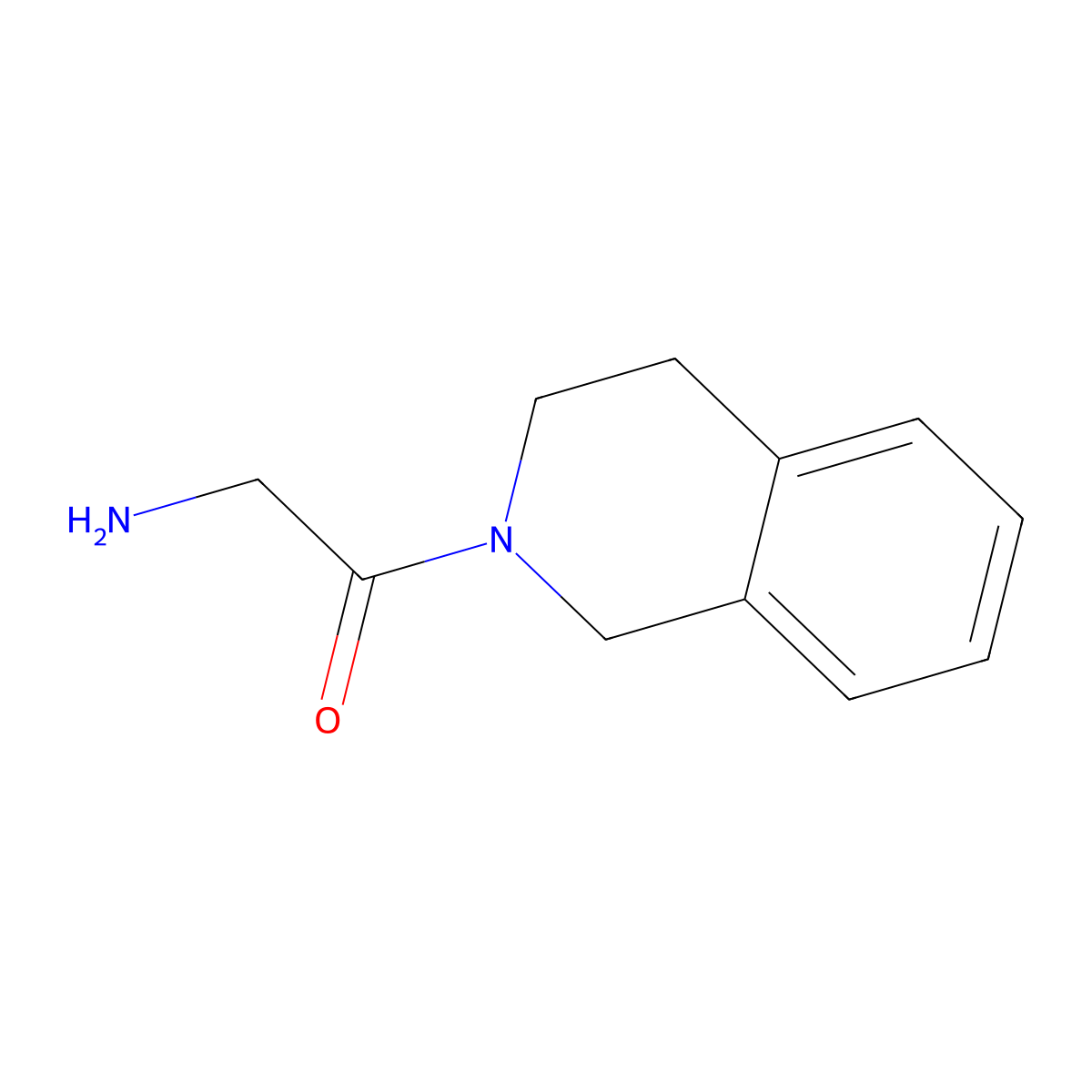 2-amino-1-(3,4-dihydroisoquinolin-2(1H)-yl)ethanone molecular structure, CAS 328552-98-3