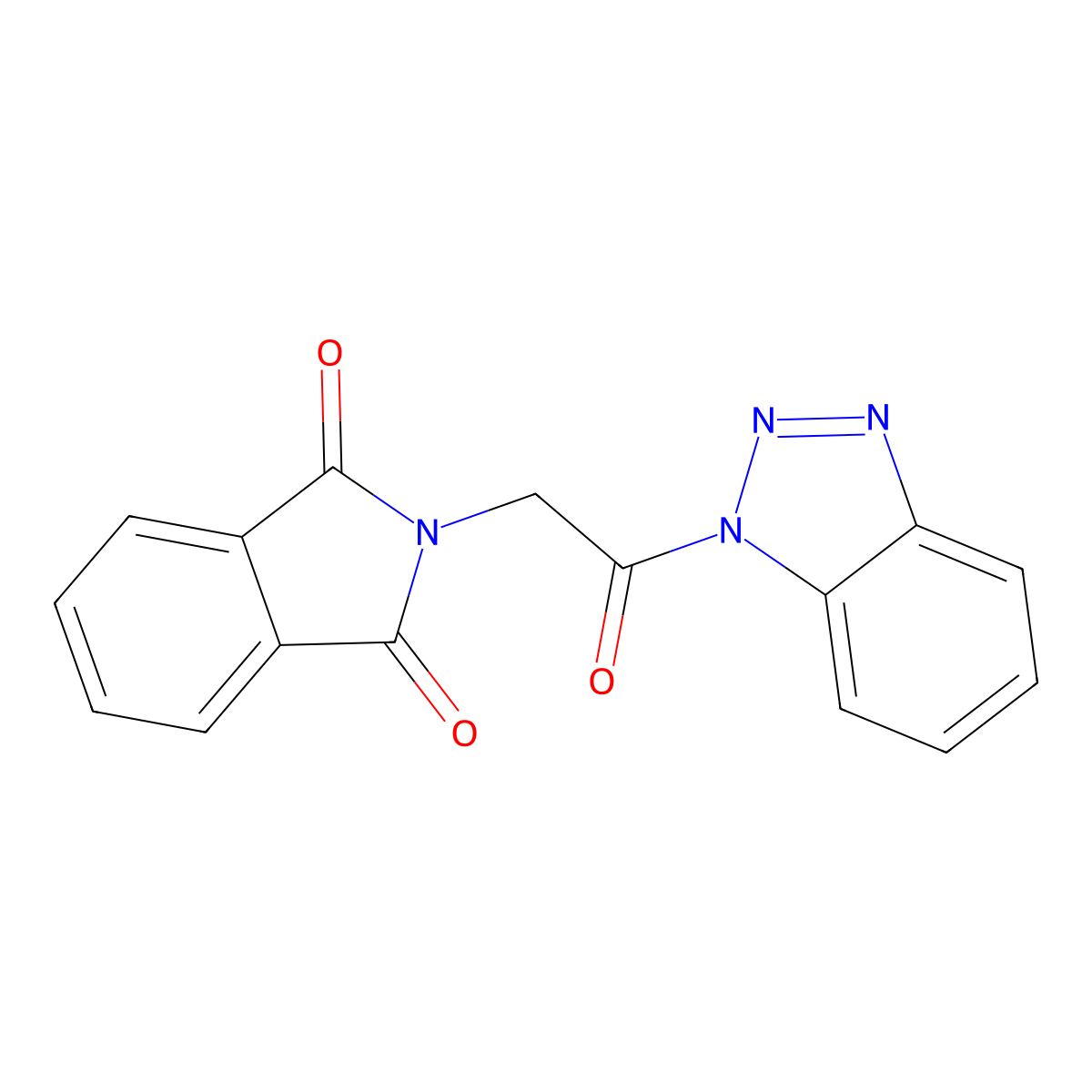 2-[2-(Benzotriazol-1-yl)-2-oxoethyl]isoindole-1,3-dione molecular structure, CAS 328555-21-1