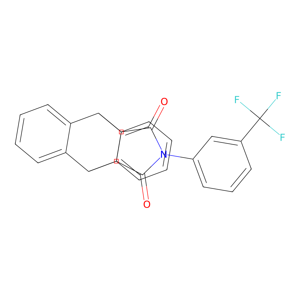 17-[3-(Trifluoromethyl)phenyl]-17-azapentacyclo[6.6.5.0~2,7~.0~9,14~.0~15,19~]nonadeca-2,4,6,9,11,13-hexaene-16,18-dione molecular structure, CAS 328555-36-8