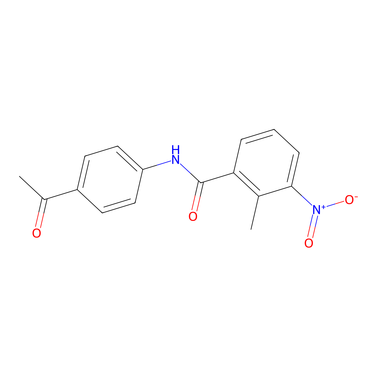 N-(4-acetylphenyl)-2-methyl-3-nitrobenzamide molecular structure, CAS 328556-60-1