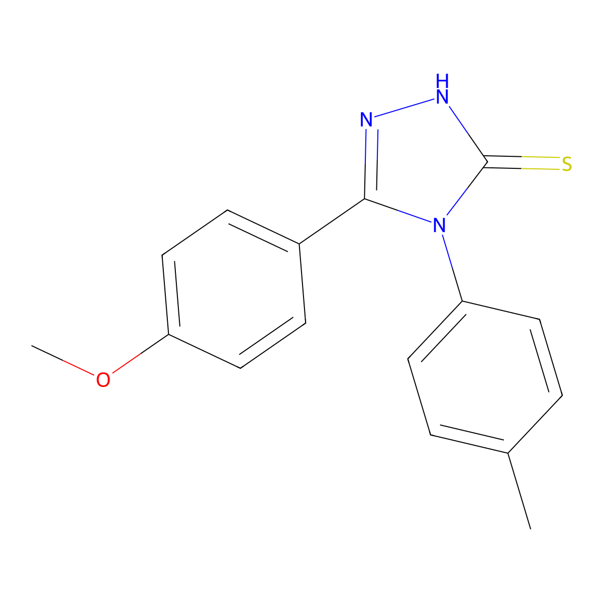 5-(4-methoxyphenyl)-4-(4-methylphenyl)-4H-1,2,4-triazole-3-thiol molecular structure, CAS 328556-62-3