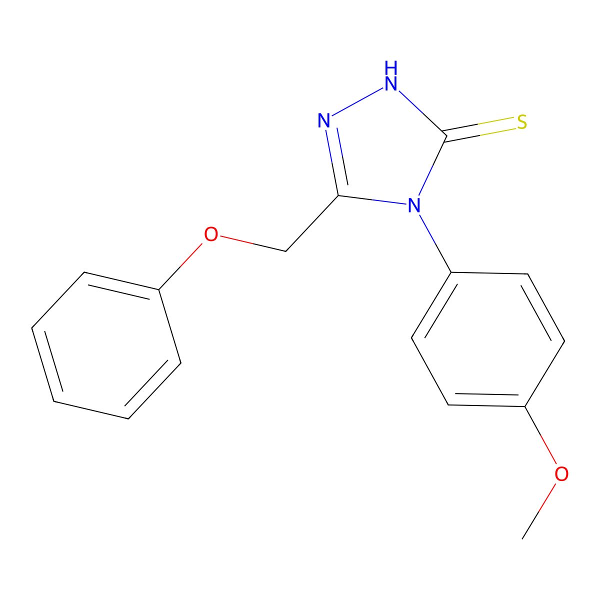 4-(4-methoxyphenyl)-5-(phenoxymethyl)-4H-1,2,4-triazole-3-thiol molecular structure, CAS 328556-80-5
