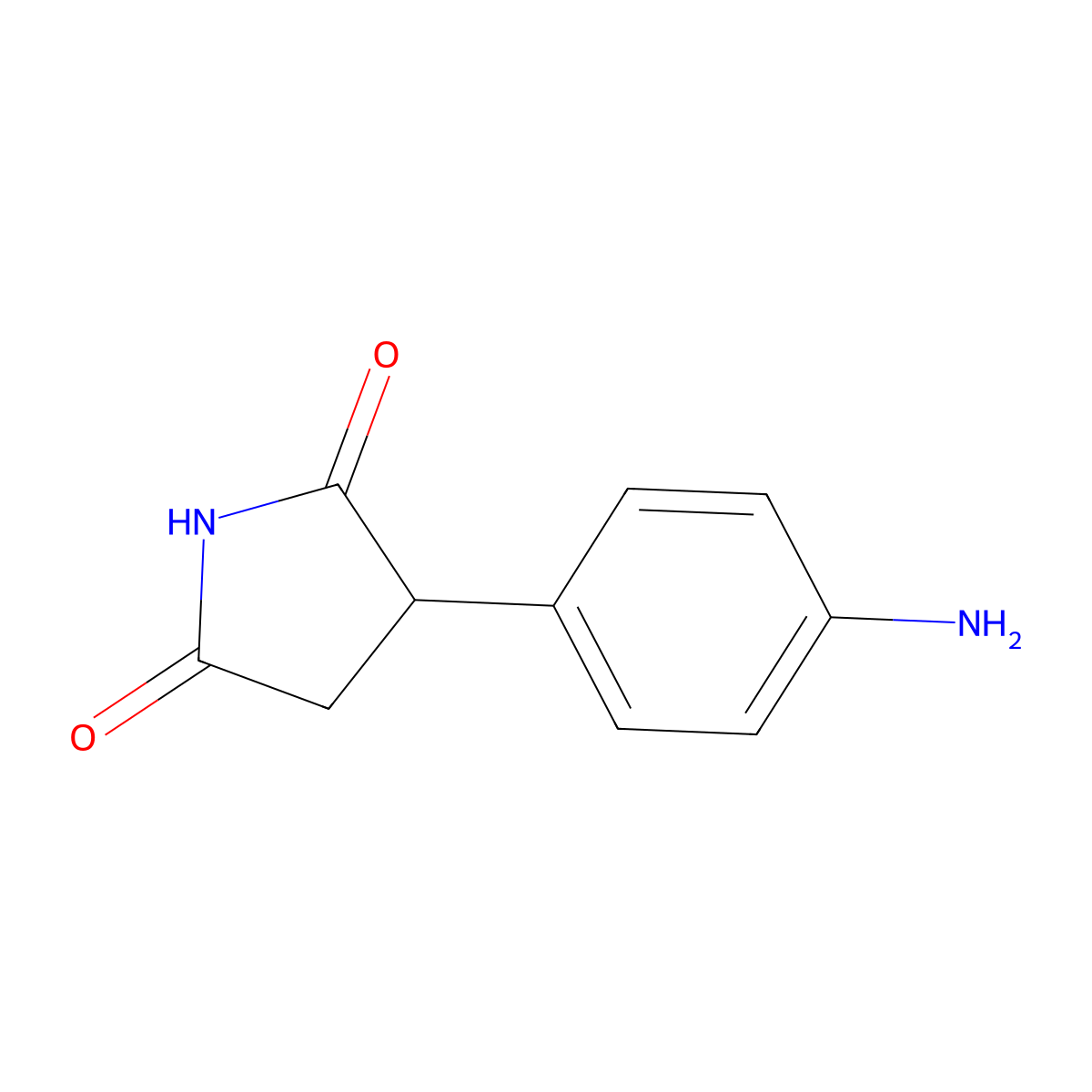 3-(4'-Aminophenyl)pyrrolidine-2,5-dione molecular structure, CAS 32856-49-8