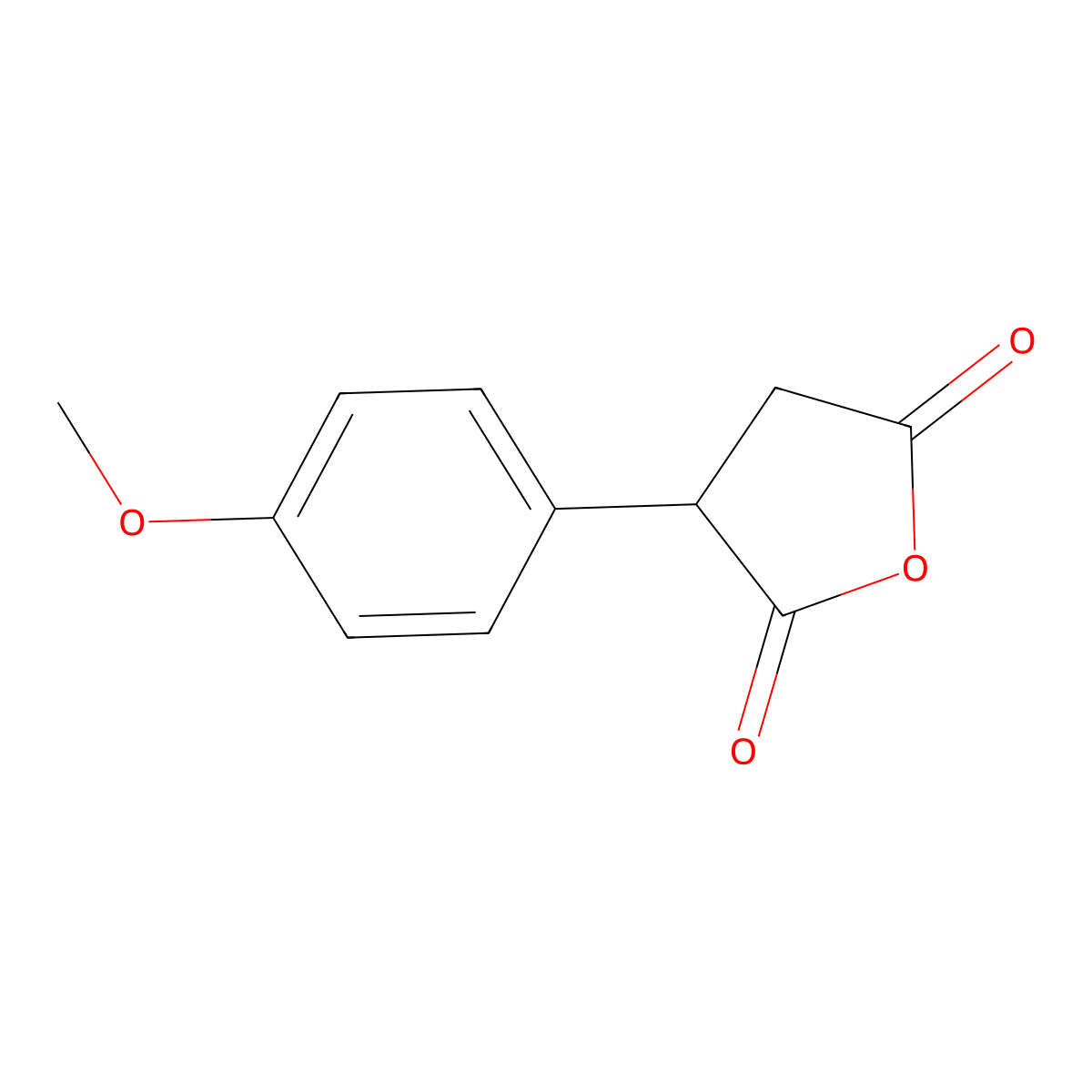 3-(4-Methoxyphenyl)oxolane-2,5-dione molecular structure, CAS 32856-59-0