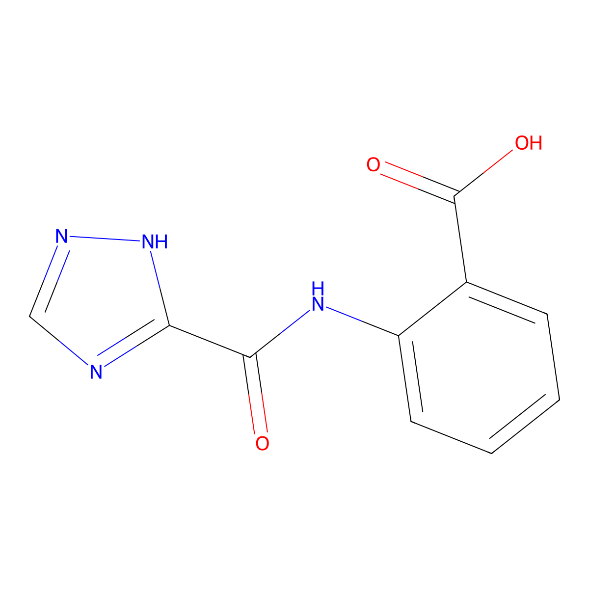 2-(1H-1,2,4-triazole-3-amido)benzoic acid molecular structure, CAS 328562-81-8
