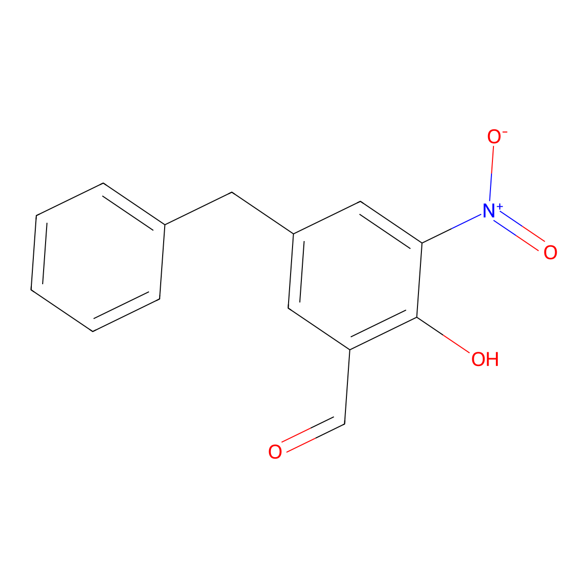 5-Benzyl-2-hydroxy-3-nitrobenzaldehyde molecular structure, CAS 328565-16-8