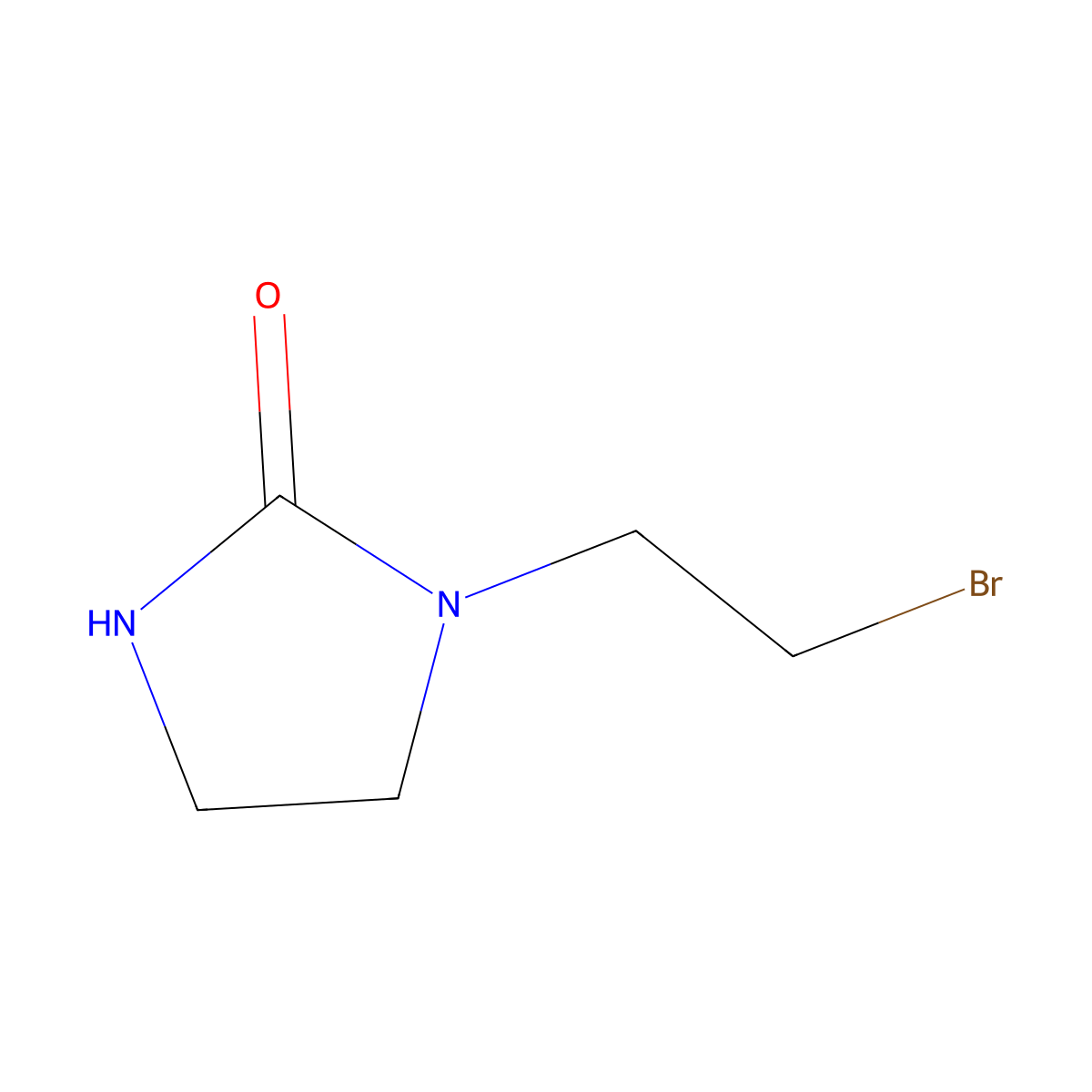 1-(2-Bromoethyl)imidazolidin-2-one molecular structure, CAS 328569-74-0