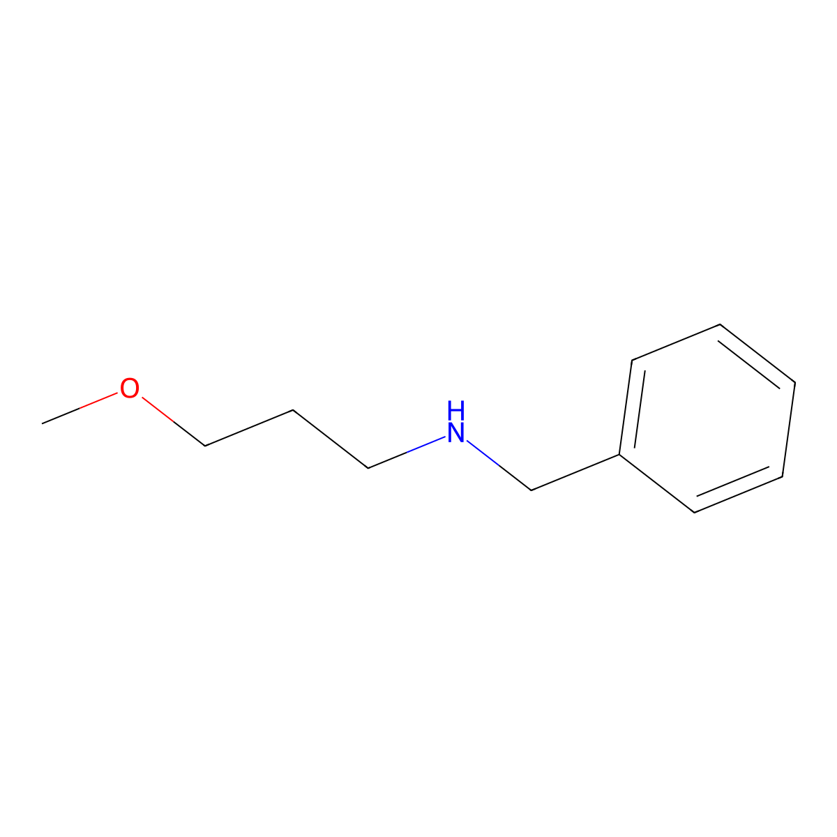 N-benzyl-3-methoxypropan-1-amine molecular structure, CAS 32857-21-9