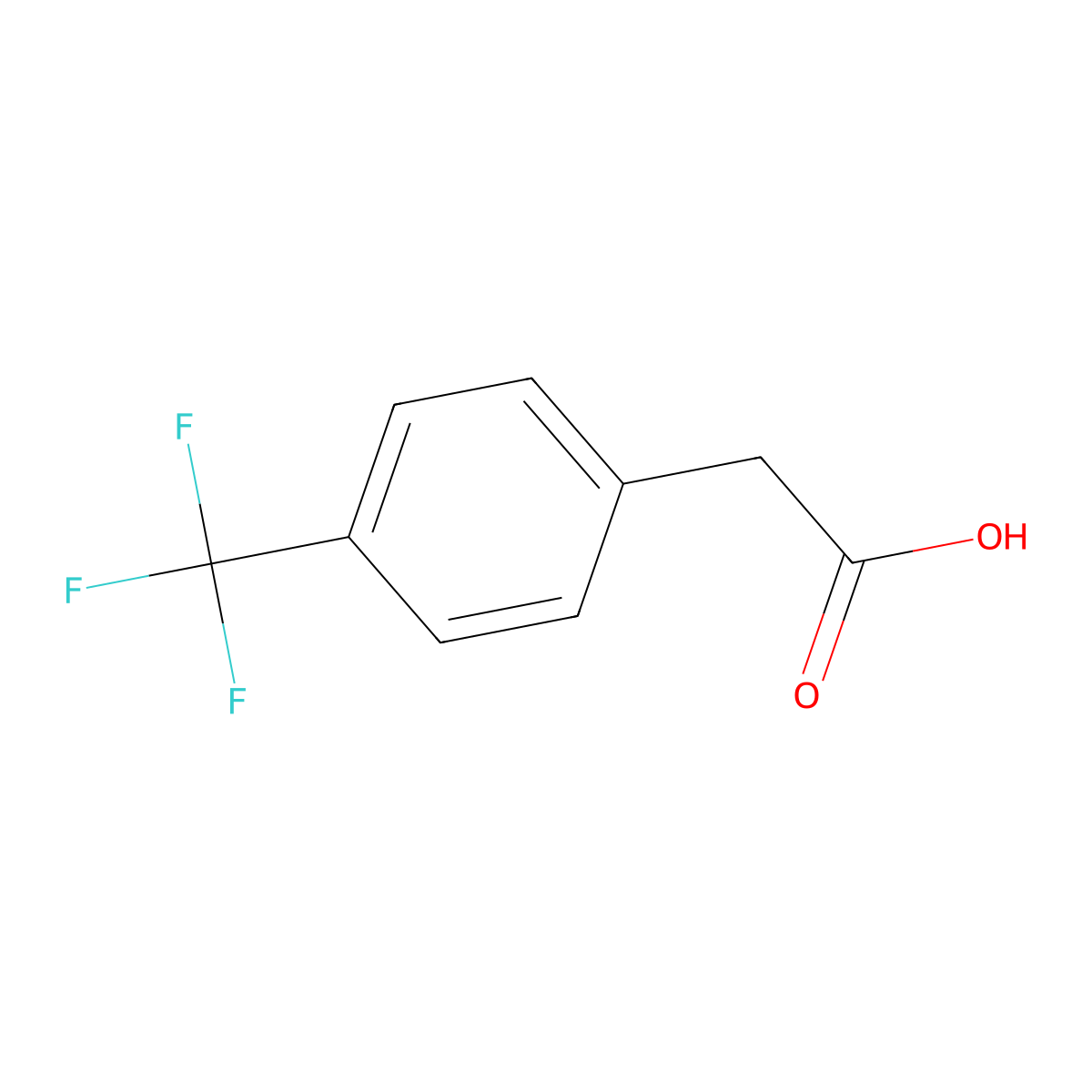 (alpha,alpha,alpha-Trifluoro-4-tolyl)acetic acid molecular structure, CAS 32857-62-8