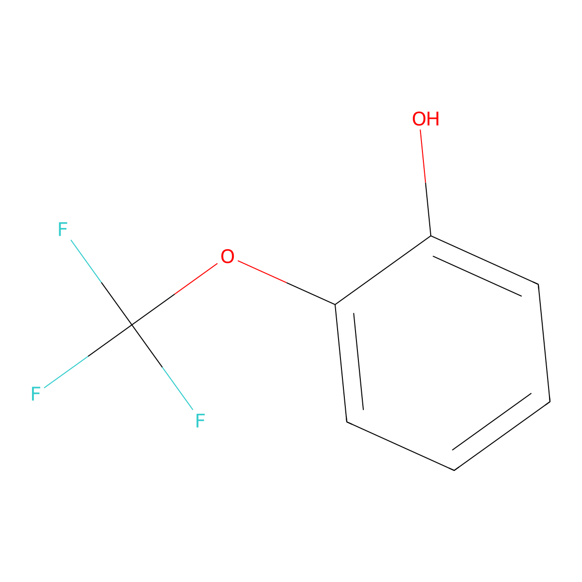 2-(Trifluoromethoxy)phenol molecular structure, CAS 32858-93-8