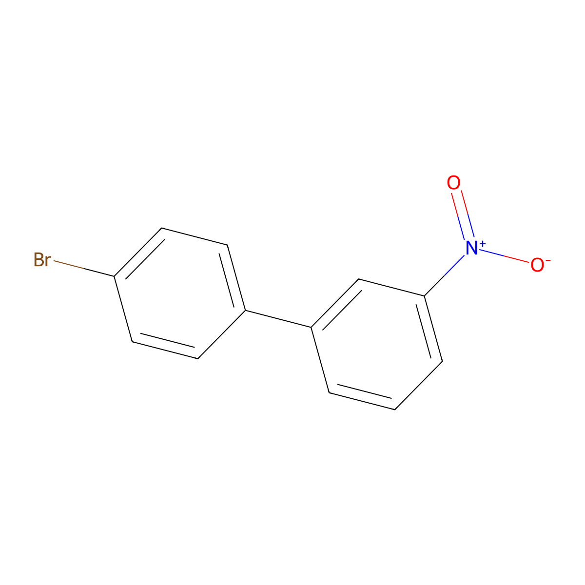 4'-Bromo-3-nitro-1,1'-biphenyl molecular structure, CAS 32858-99-4