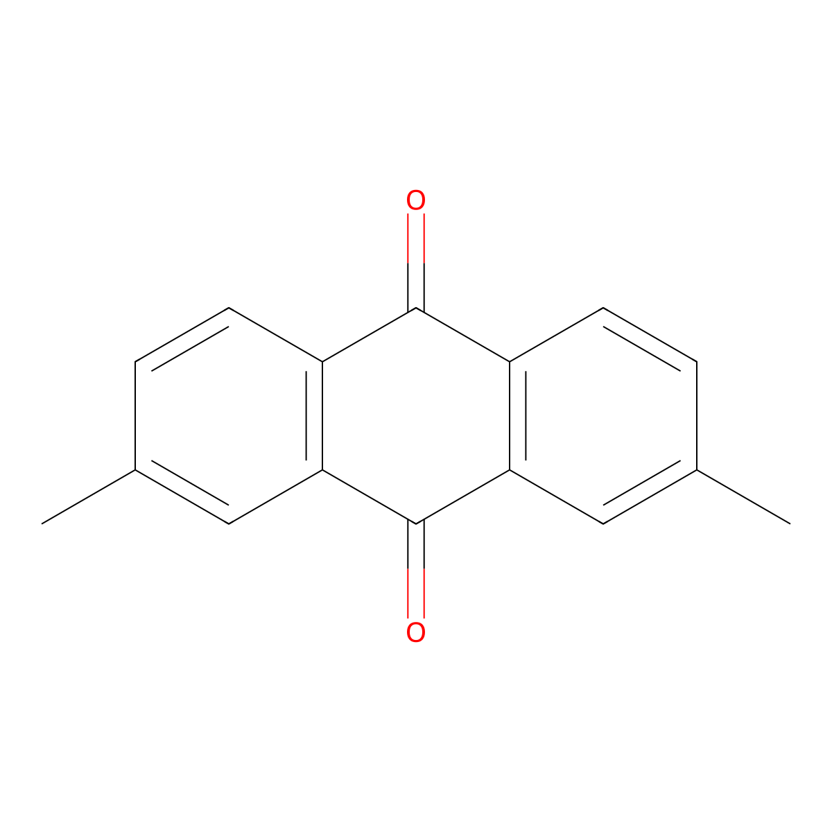 2,7-Dimethylanthraquinone molecular structure, CAS 3286-01-9