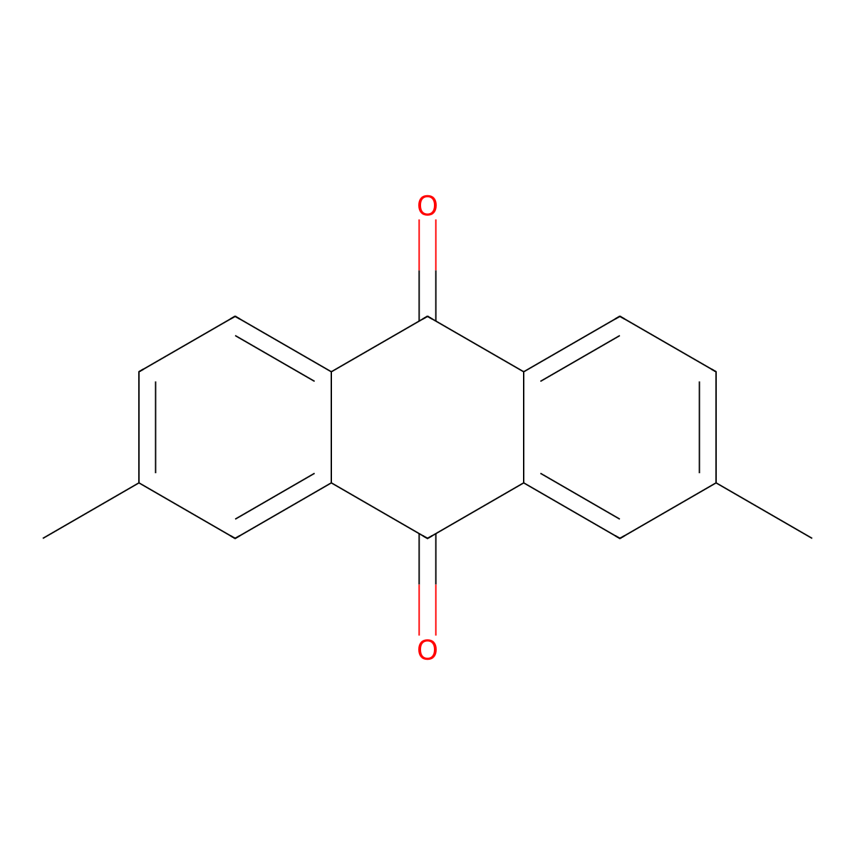 2,7-Dimethylanthraquinone molecular structure, CAS 3286-01-9