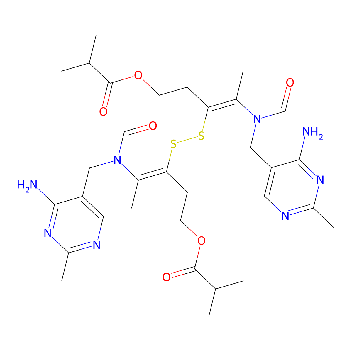 Sulbutiamine molecular structure, CAS 3286-46-2