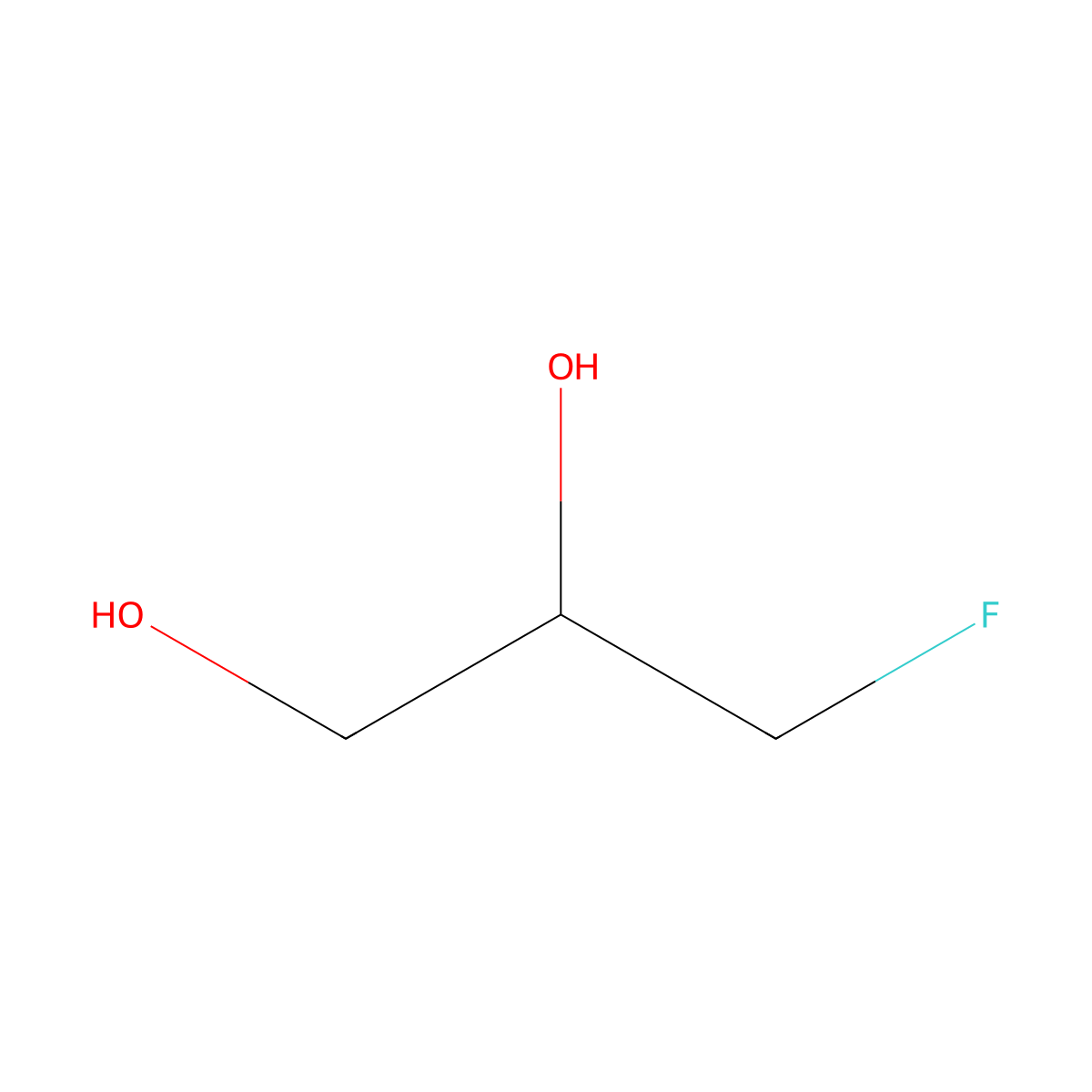 (2R)-3-fluoropropane-1,2-diol molecular structure, CAS 32860-39-2