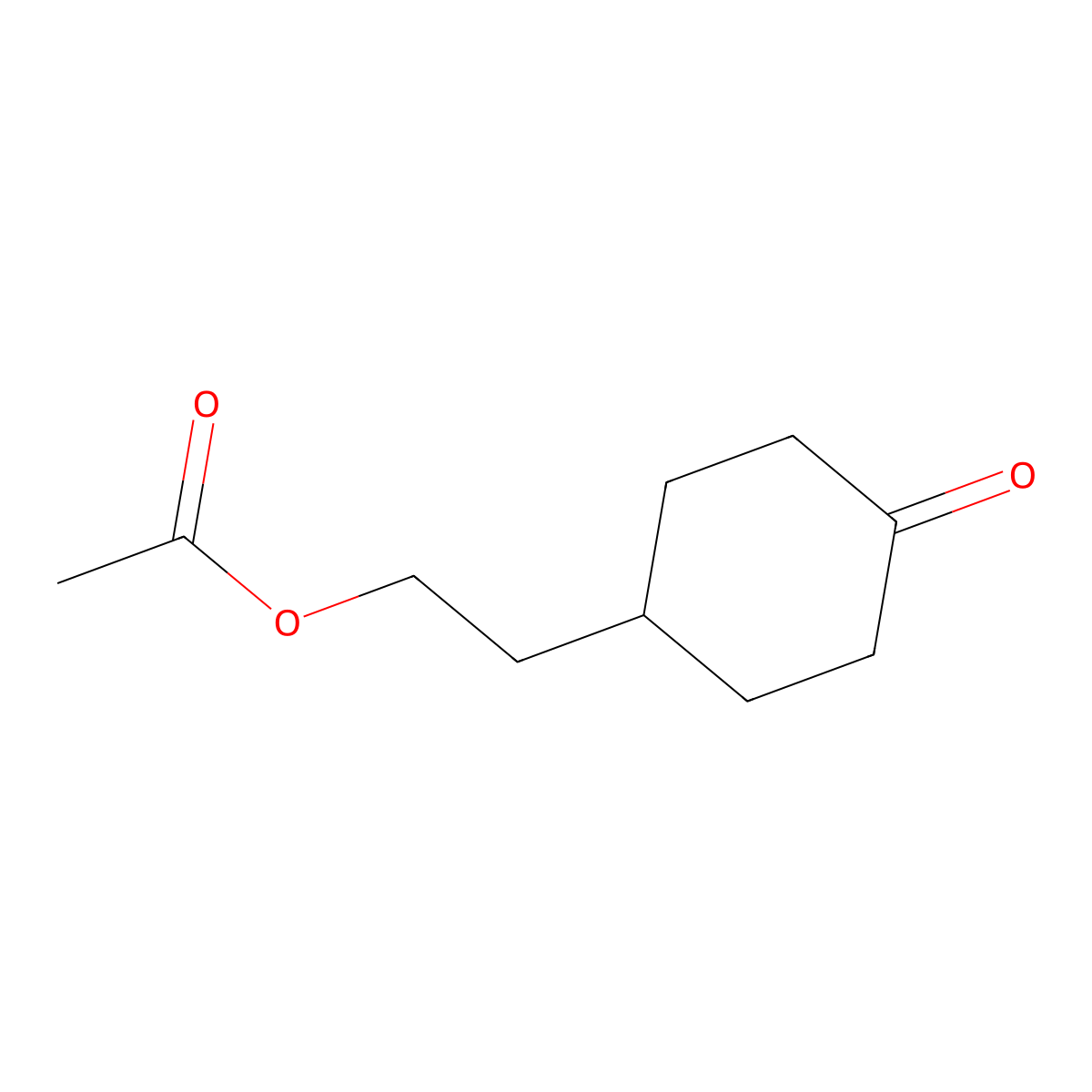 2-(4-Oxocyclohexyl)ethyl acetate molecular structure, CAS 32863-02-8
