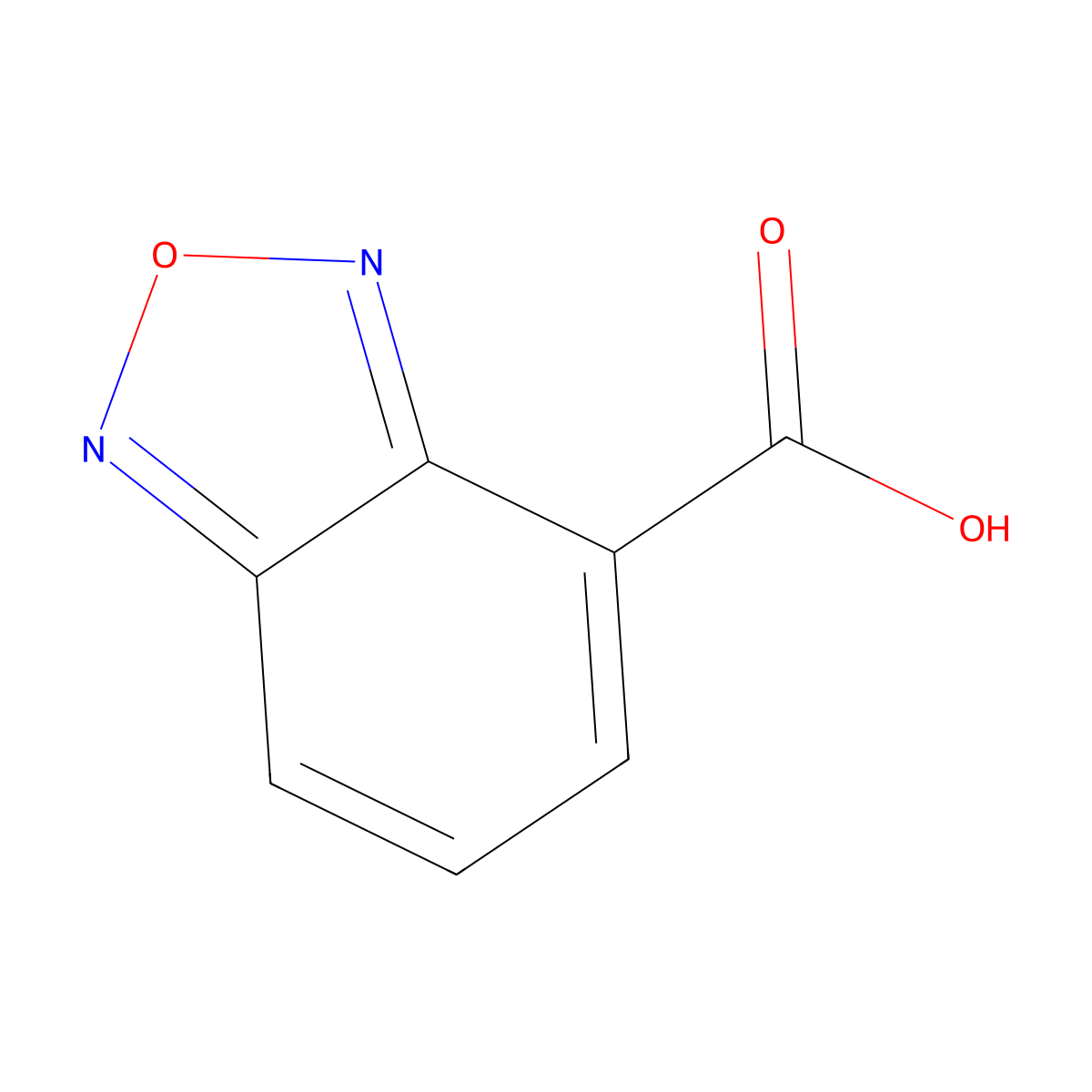 2,1,3-Benzoxadiazole-4-carboxylic acid molecular structure, CAS 32863-21-1