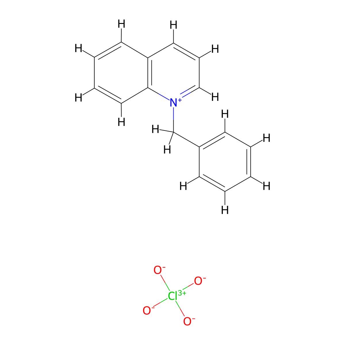 1-Benzylquinolinium perchlorate molecular structure, CAS 32863-59-5
