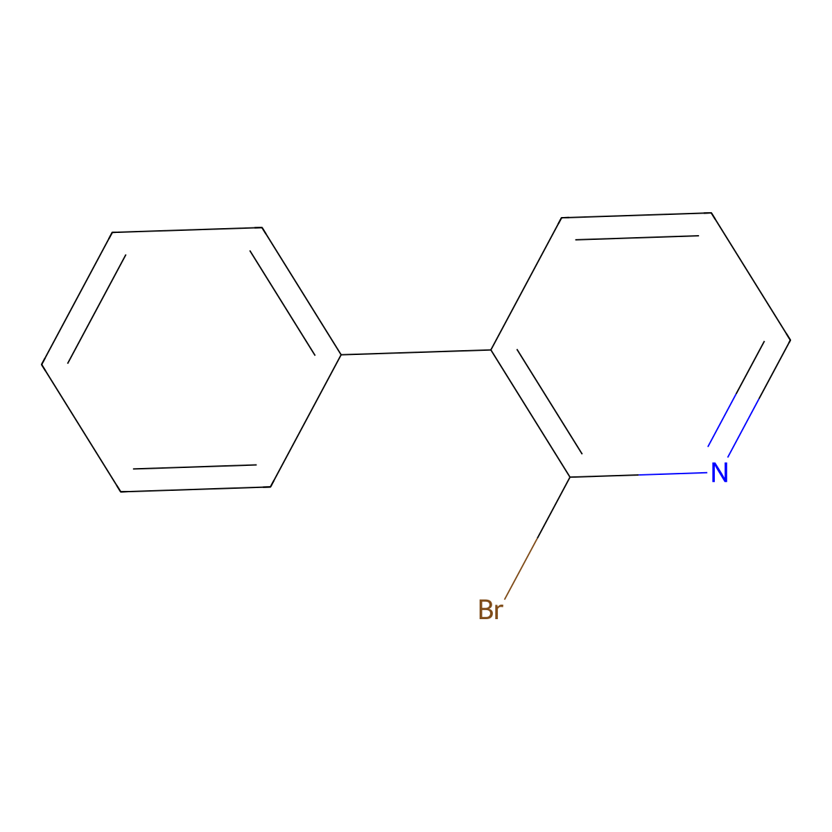 2-Bromo-3-phenylpyridine molecular structure, CAS 32864-29-2