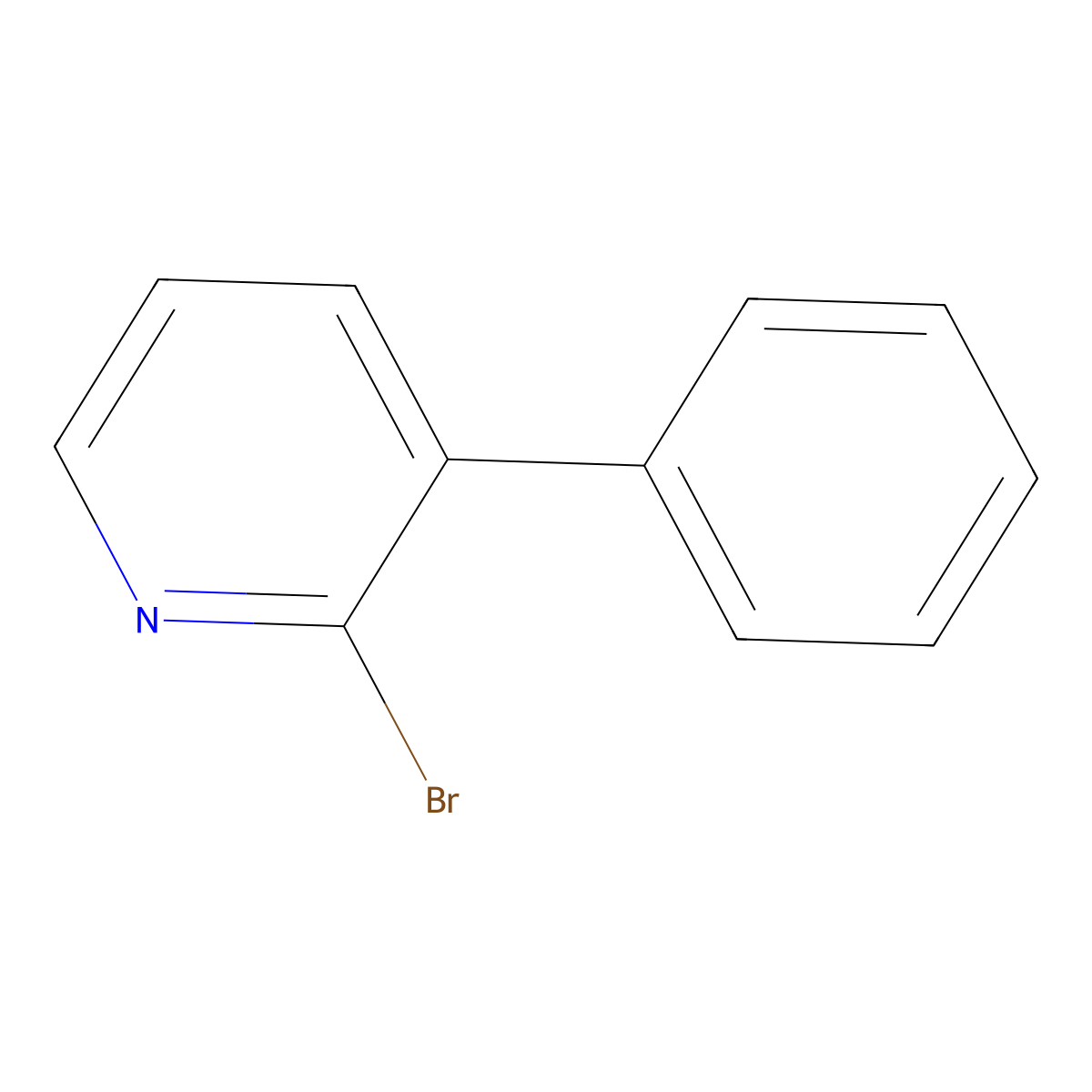 2-Bromo-3-phenylpyridine molecular structure, CAS 32864-29-2