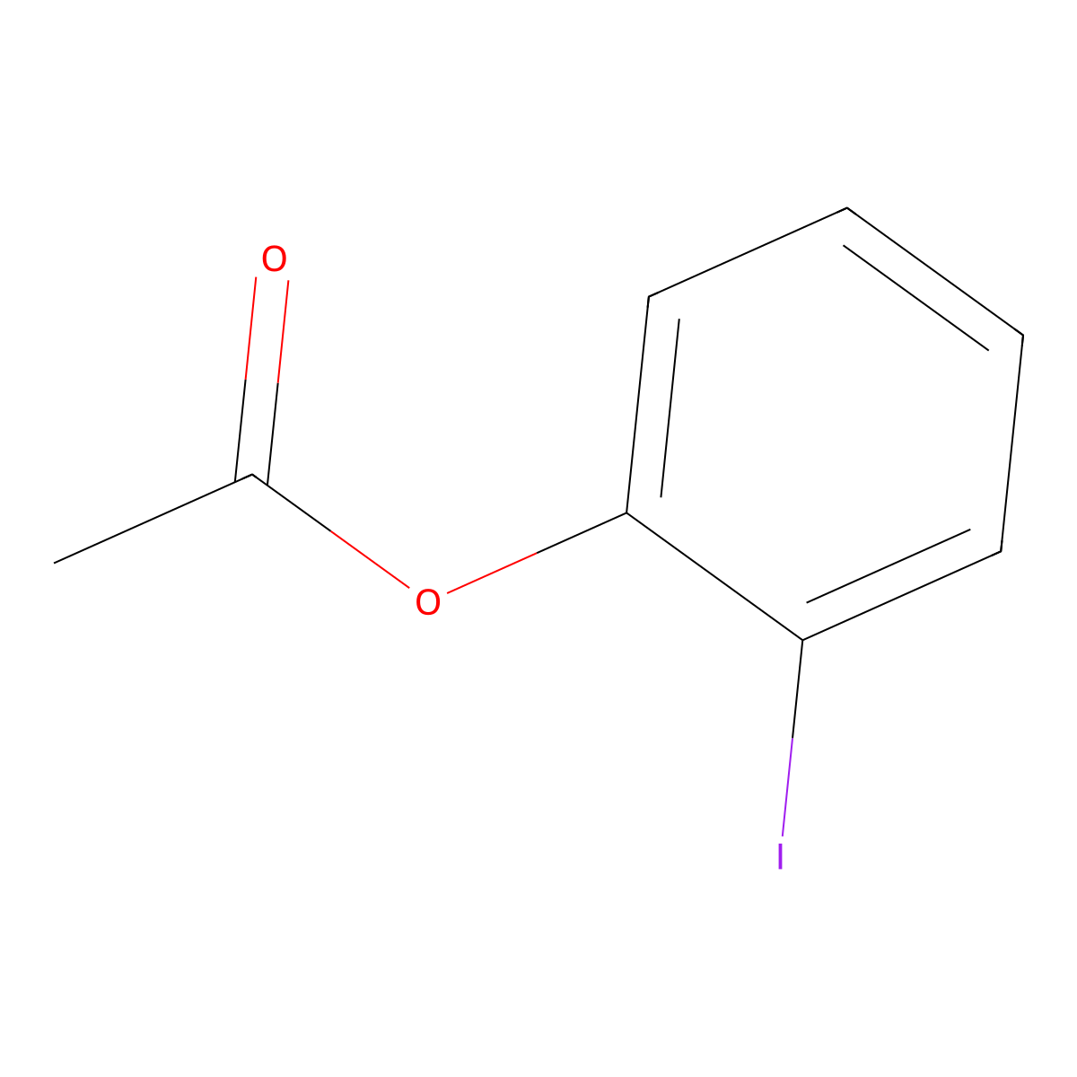 Phenol, 2-iodo-, 1-acetate molecular structure, CAS 32865-61-5