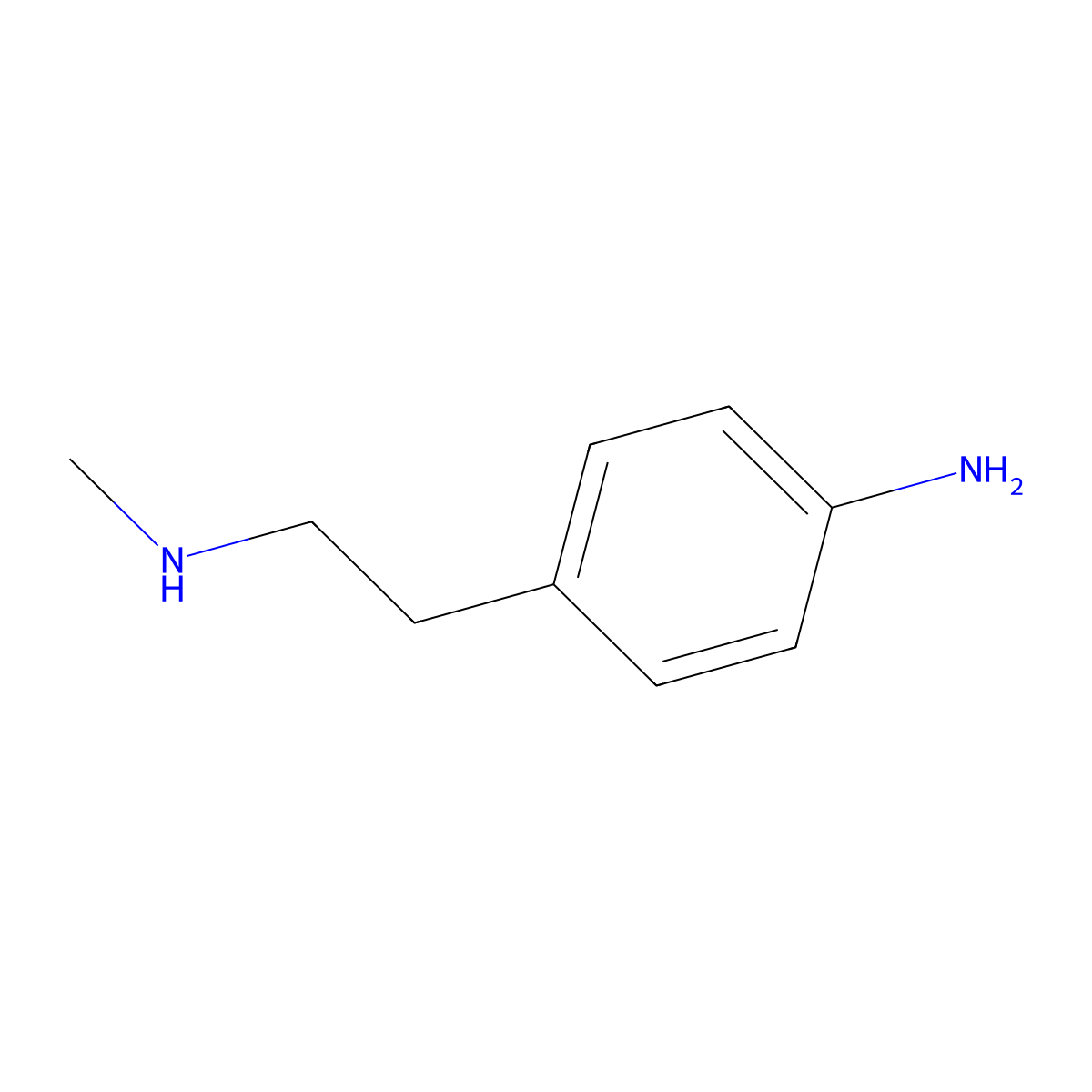 4-[2-(Methylamino)ethyl]aniline molecular structure, CAS 32868-32-9