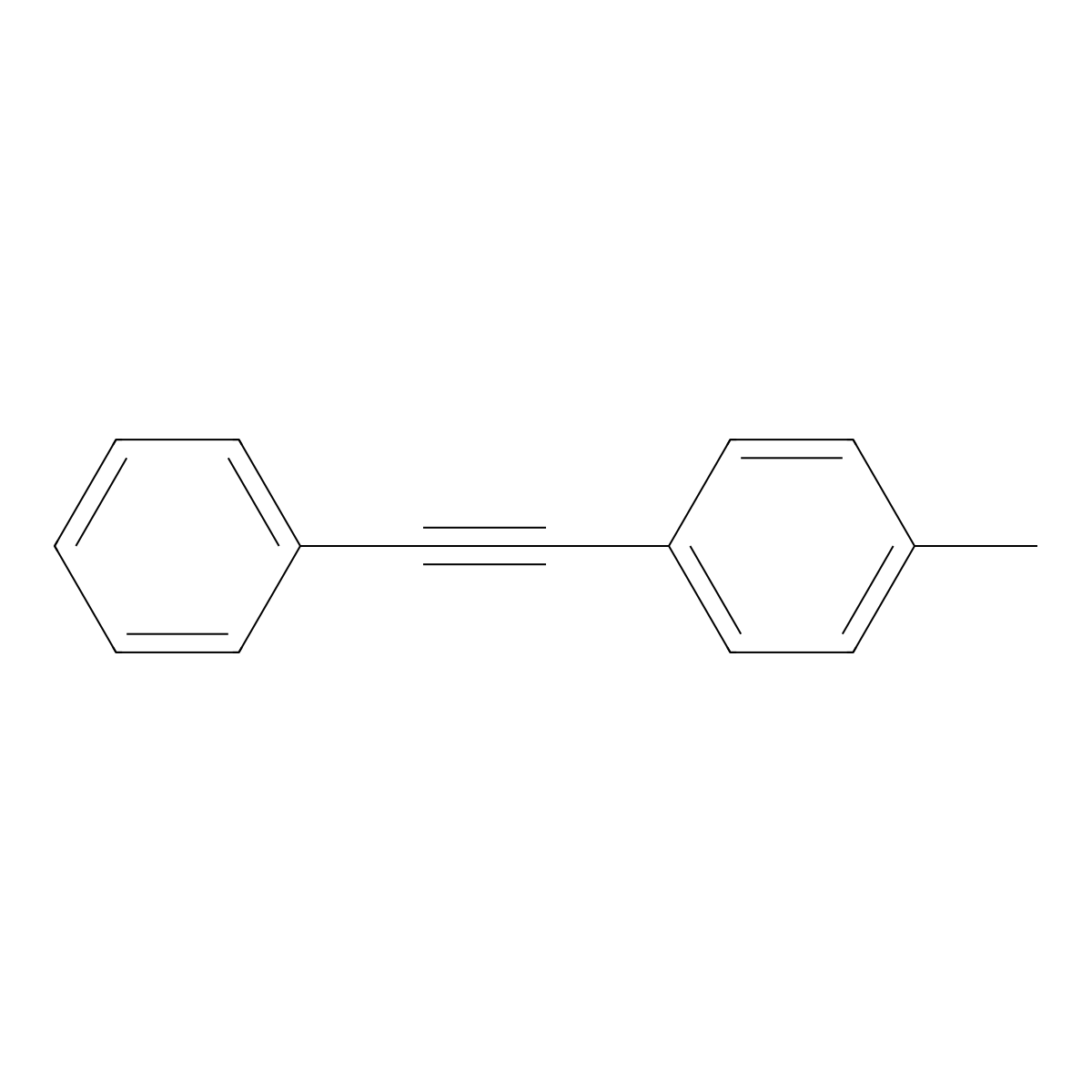 Benzene, 1-methyl-4-(phenylethynyl)- molecular structure, CAS 3287-02-3