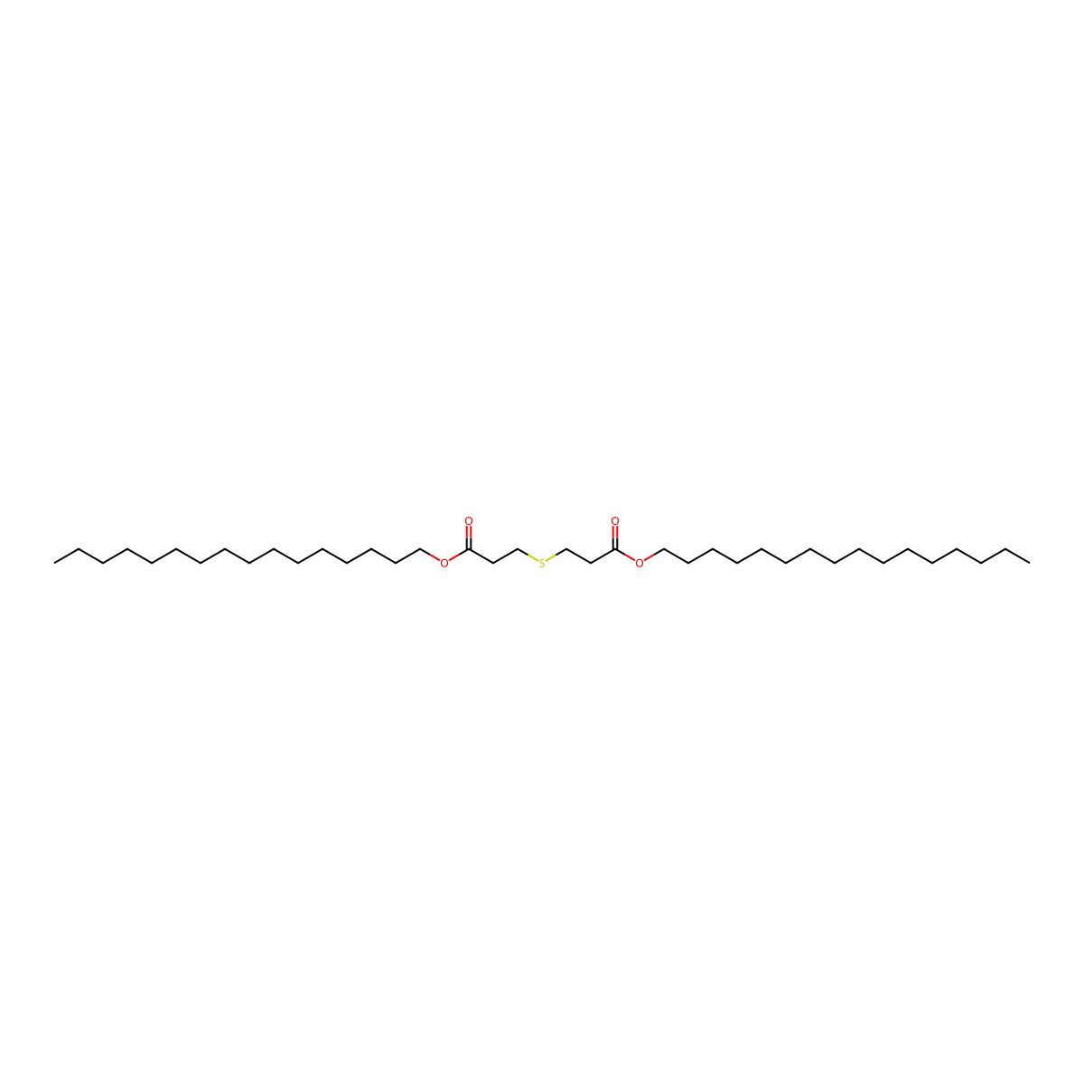 Dicetyl Thiodipropionate molecular structure, CAS 3287-12-5