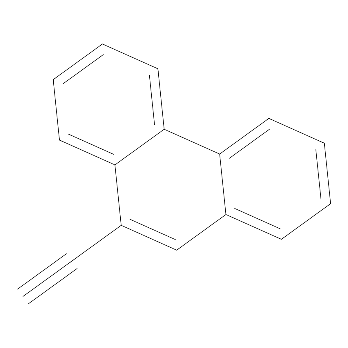 9-Ethynylphenanthrene molecular structure, CAS 32870-98-7