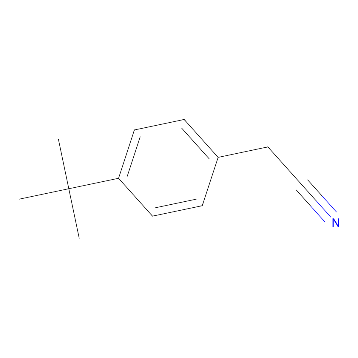 (4-tert-Butylphenyl)acetonitrile molecular structure, CAS 3288-99-1