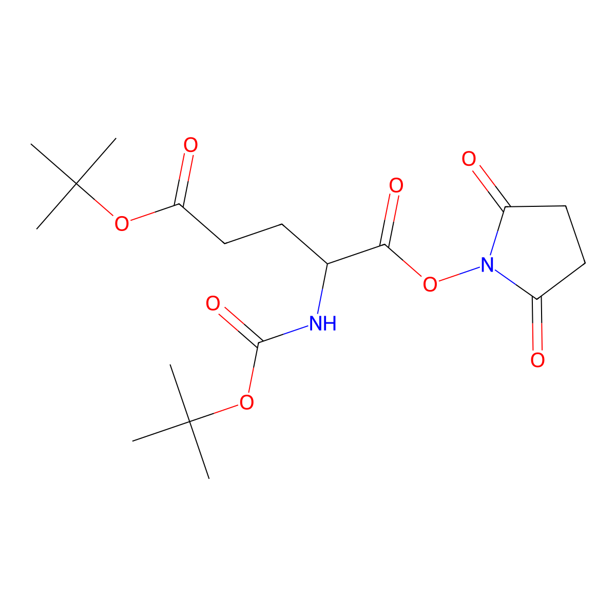 Boc-glu(otbu)-osu molecular structure, CAS 32886-55-8
