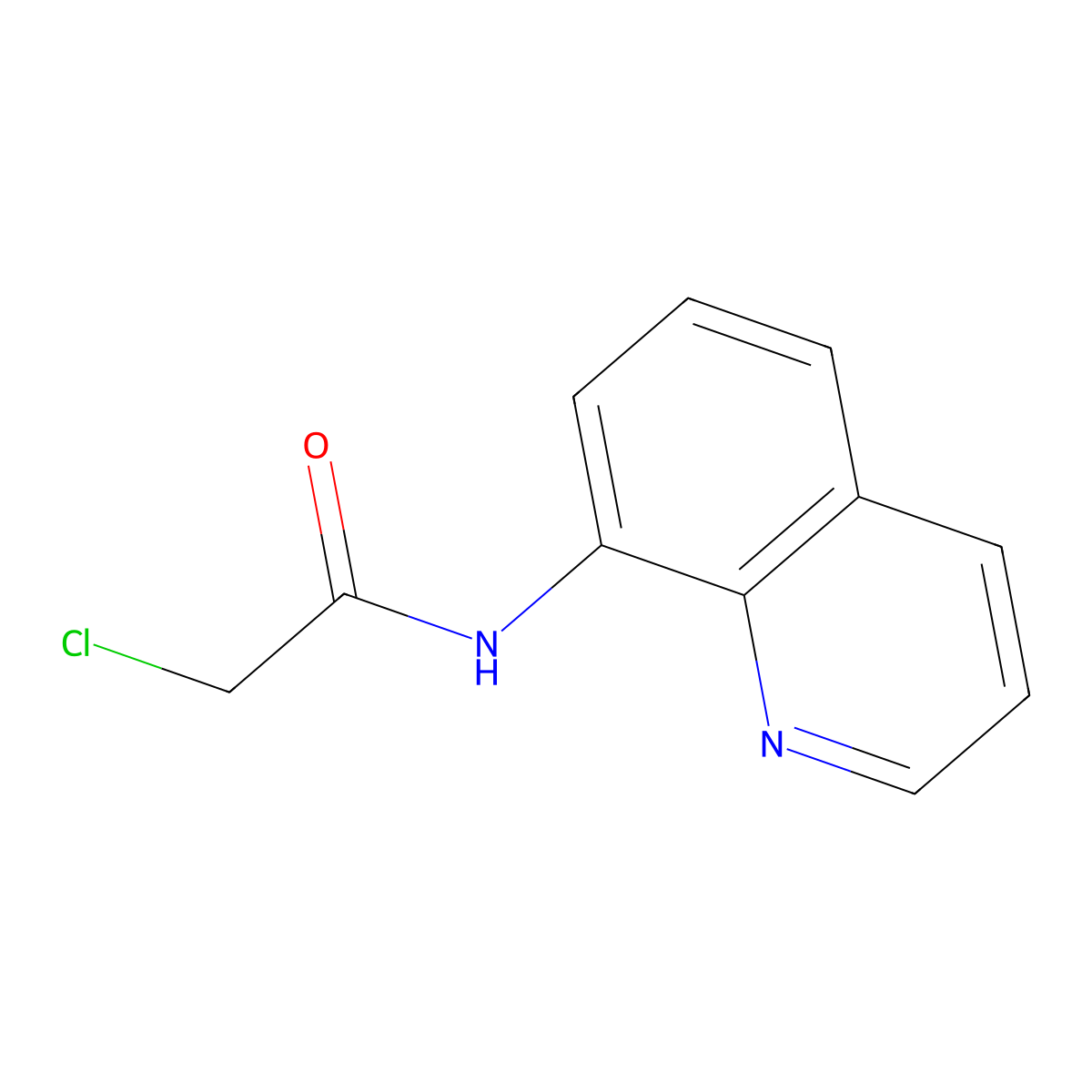 N1-(8-quinolyl)-2-chloroacetamide molecular structure, CAS 32889-11-5