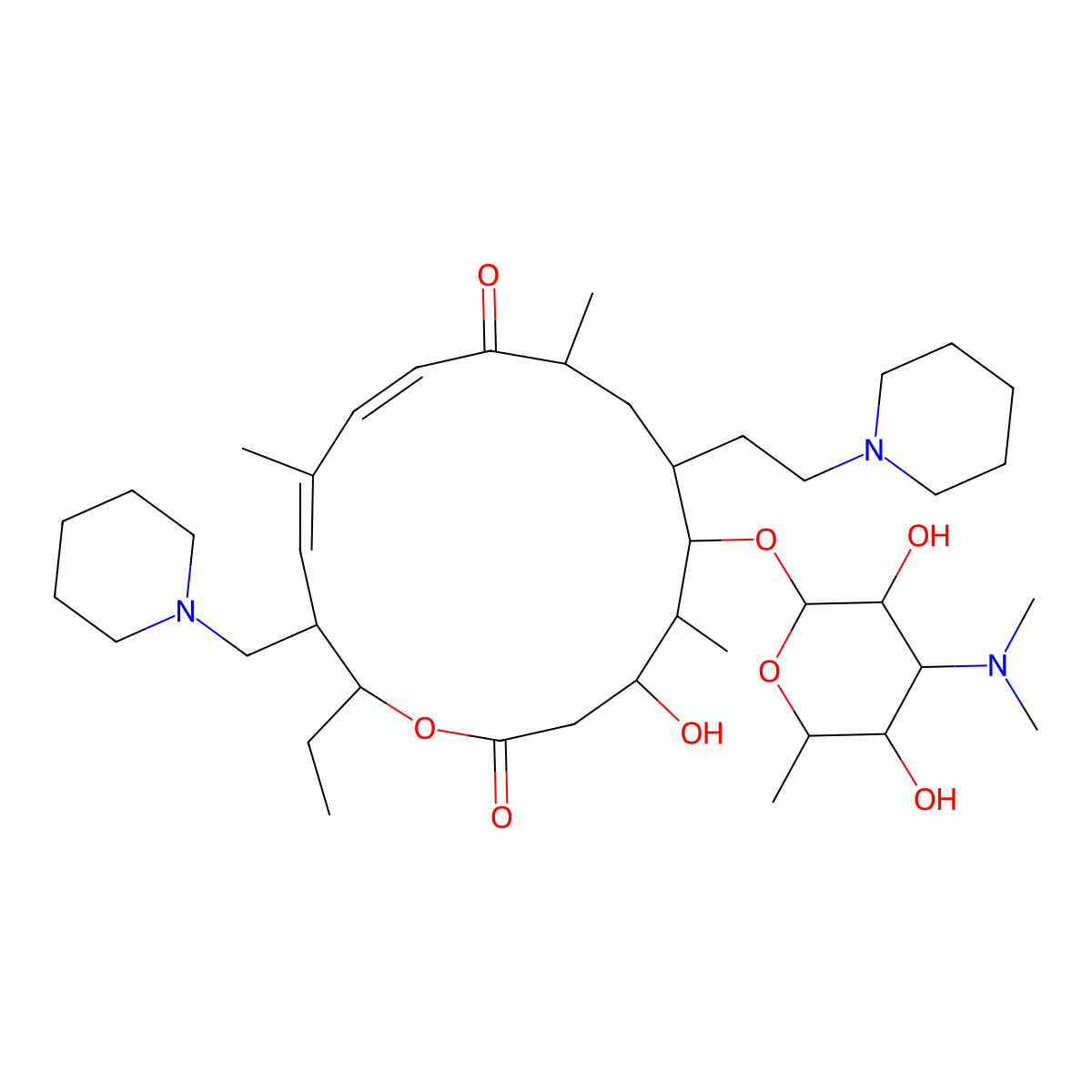 Tildipirosin molecular structure, CAS 328898-40-4