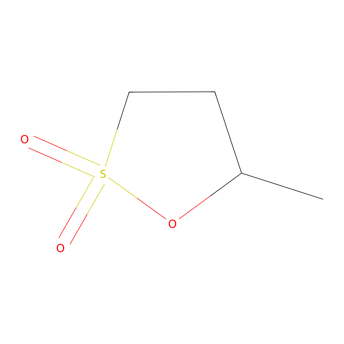 5-Methyl-1,2-oxathiolane 2,2-dioxide molecular structure, CAS 3289-23-4