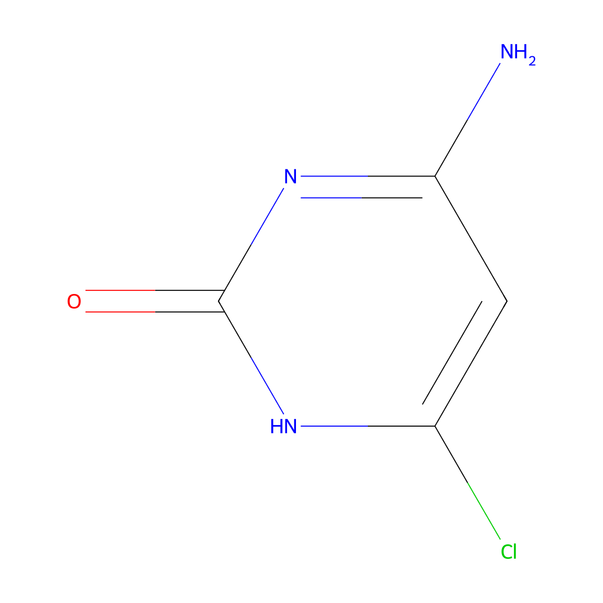 6-Chlorocytosine molecular structure, CAS 3289-35-8