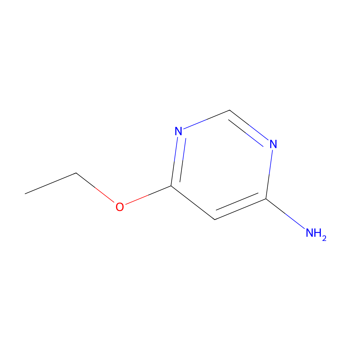 6-Ethoxypyrimidin-4-amine molecular structure, CAS 3289-43-8