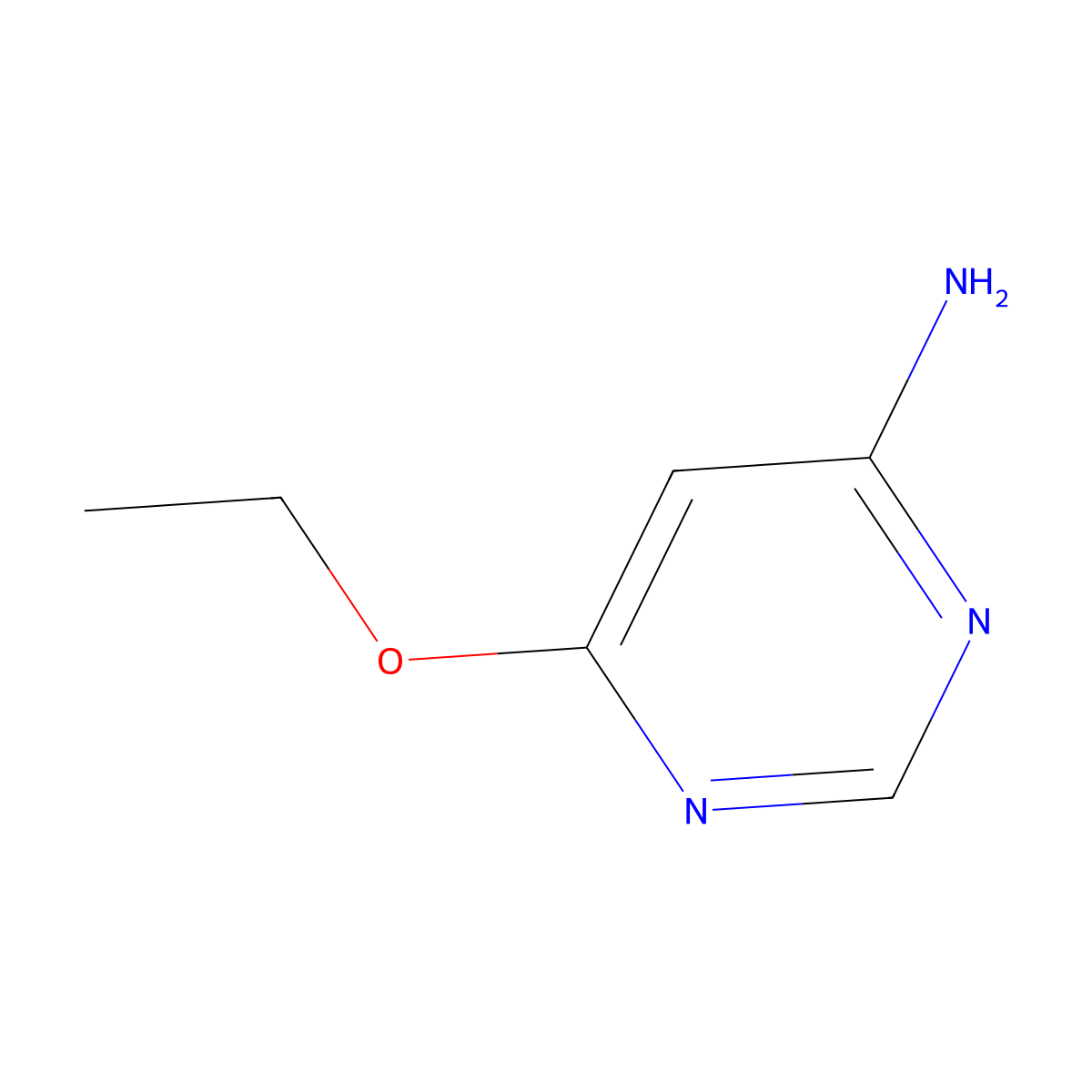 6-Ethoxypyrimidin-4-amine molecular structure, CAS 3289-43-8