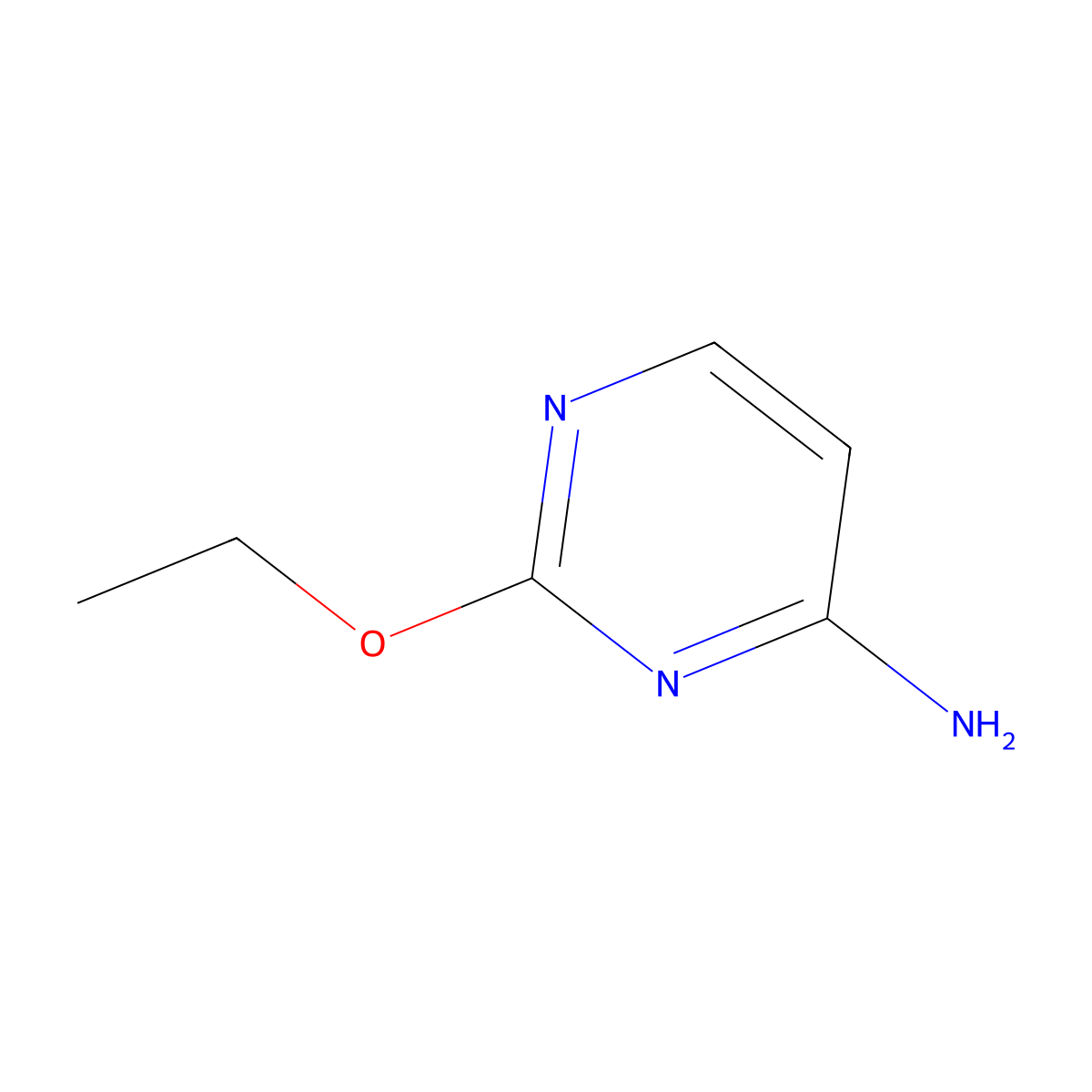 2-Ethoxypyrimidin-4-amine molecular structure, CAS 3289-48-3
