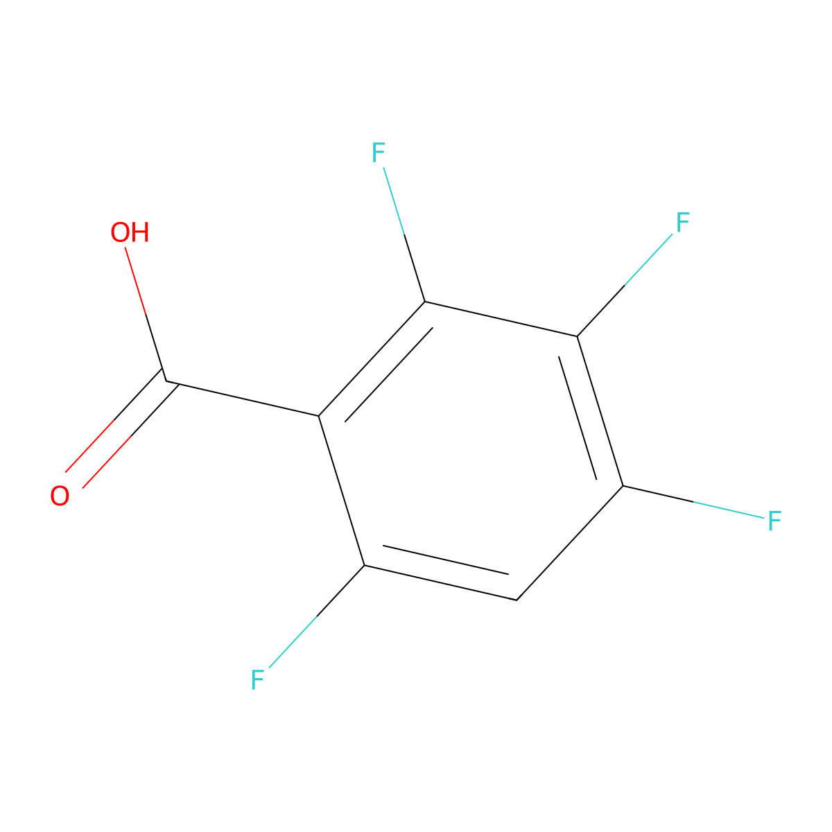 2,3,4,6-tetrafluorobenzoic Acid molecular structure, CAS 32890-92-9