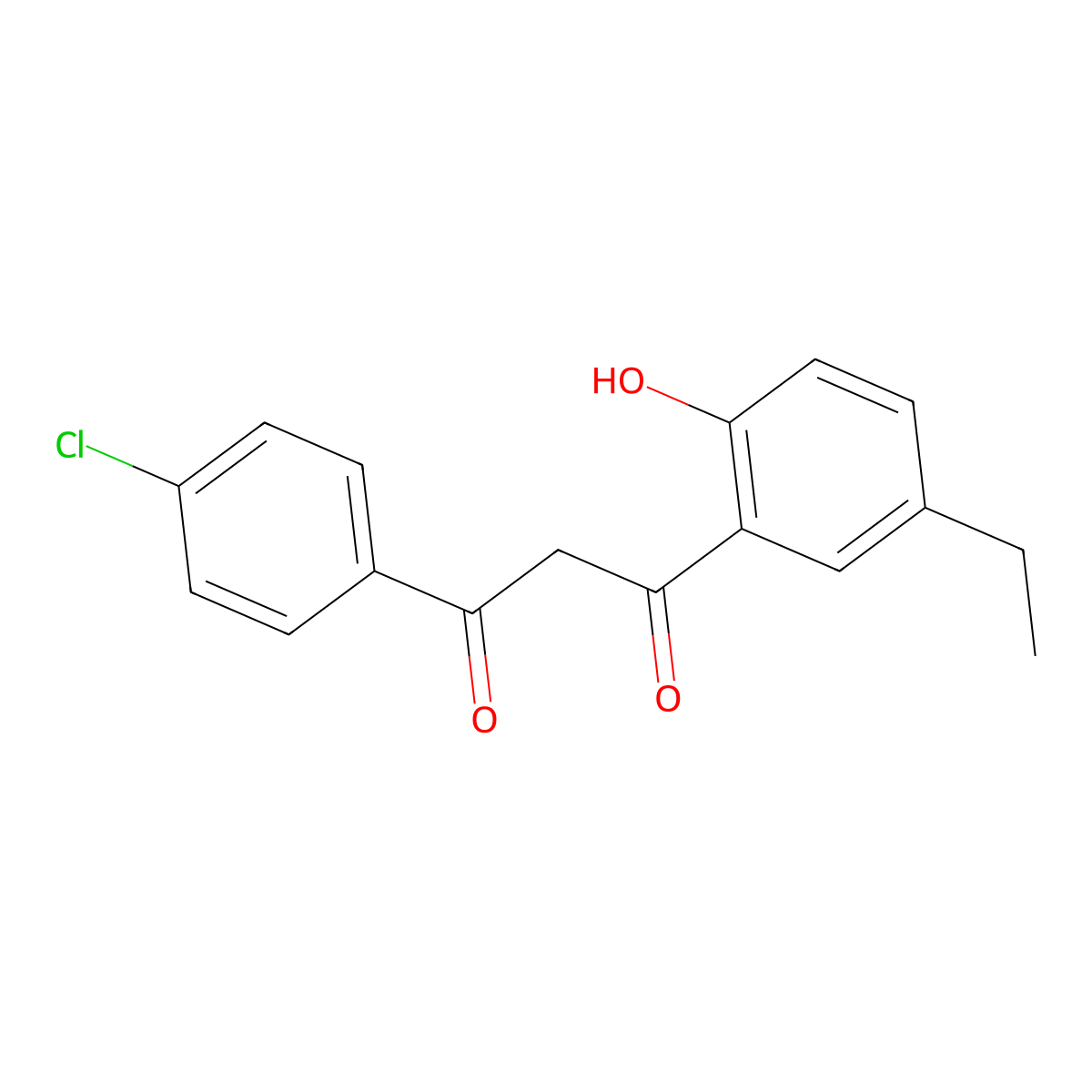 1-(4-Chlorophenyl)-3-(5-ethyl-2-hydroxyphenyl)propane-1,3-dione molecular structure, CAS 328925-71-9