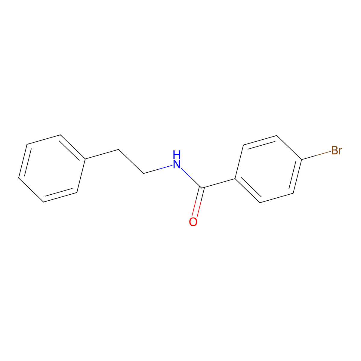 4-bromo-N-(2-phenylethyl)benzamide molecular structure, CAS 328931-56-2