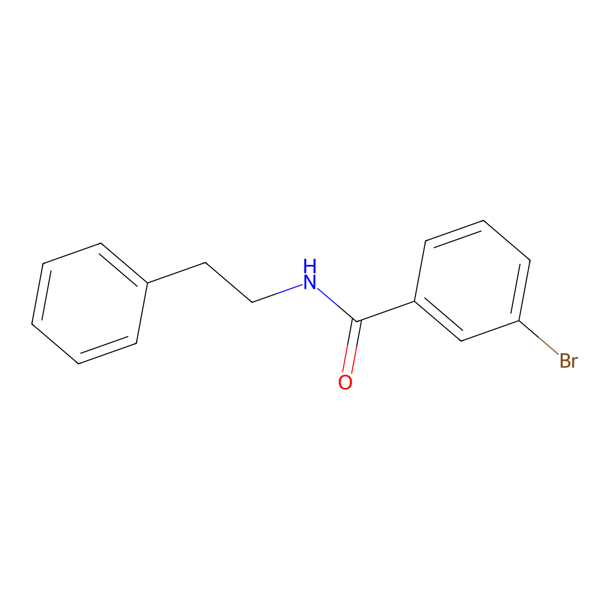3-bromo-N-phenethylbenzamide molecular structure, CAS 328931-57-3