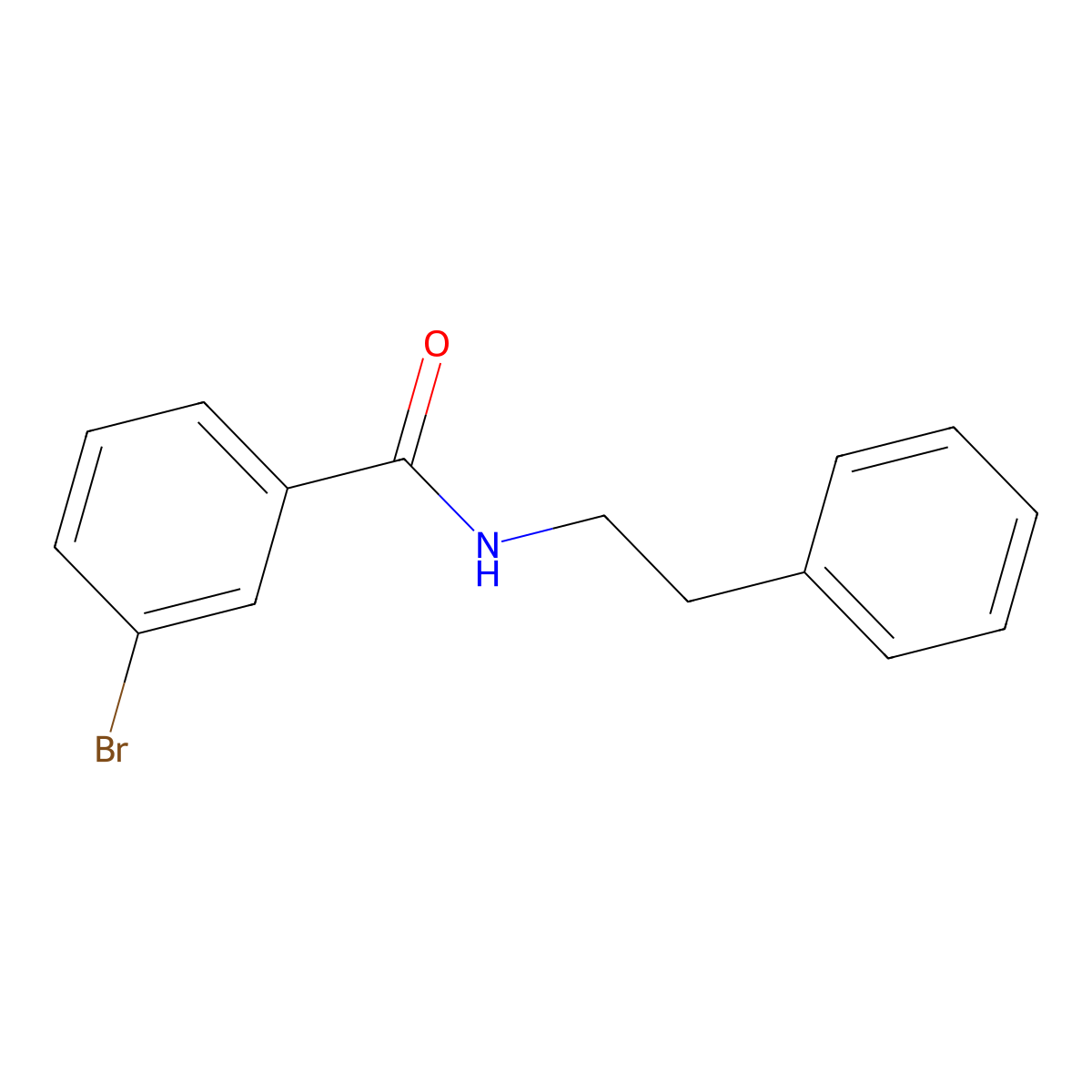 3-bromo-N-phenethylbenzamide molecular structure, CAS 328931-57-3